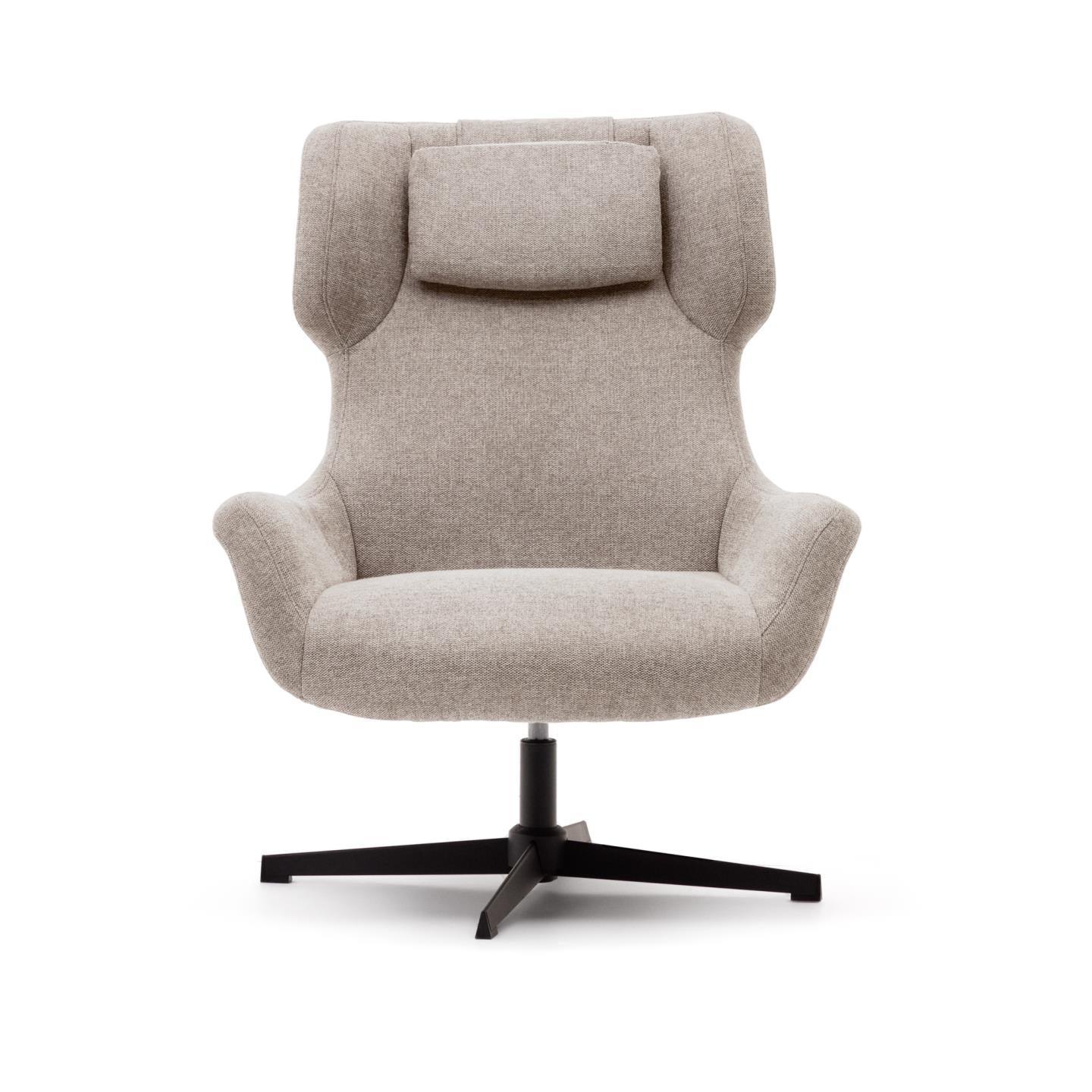 Fotel obrotowy ZALINA beżowy szenil La Forma Eye on Design