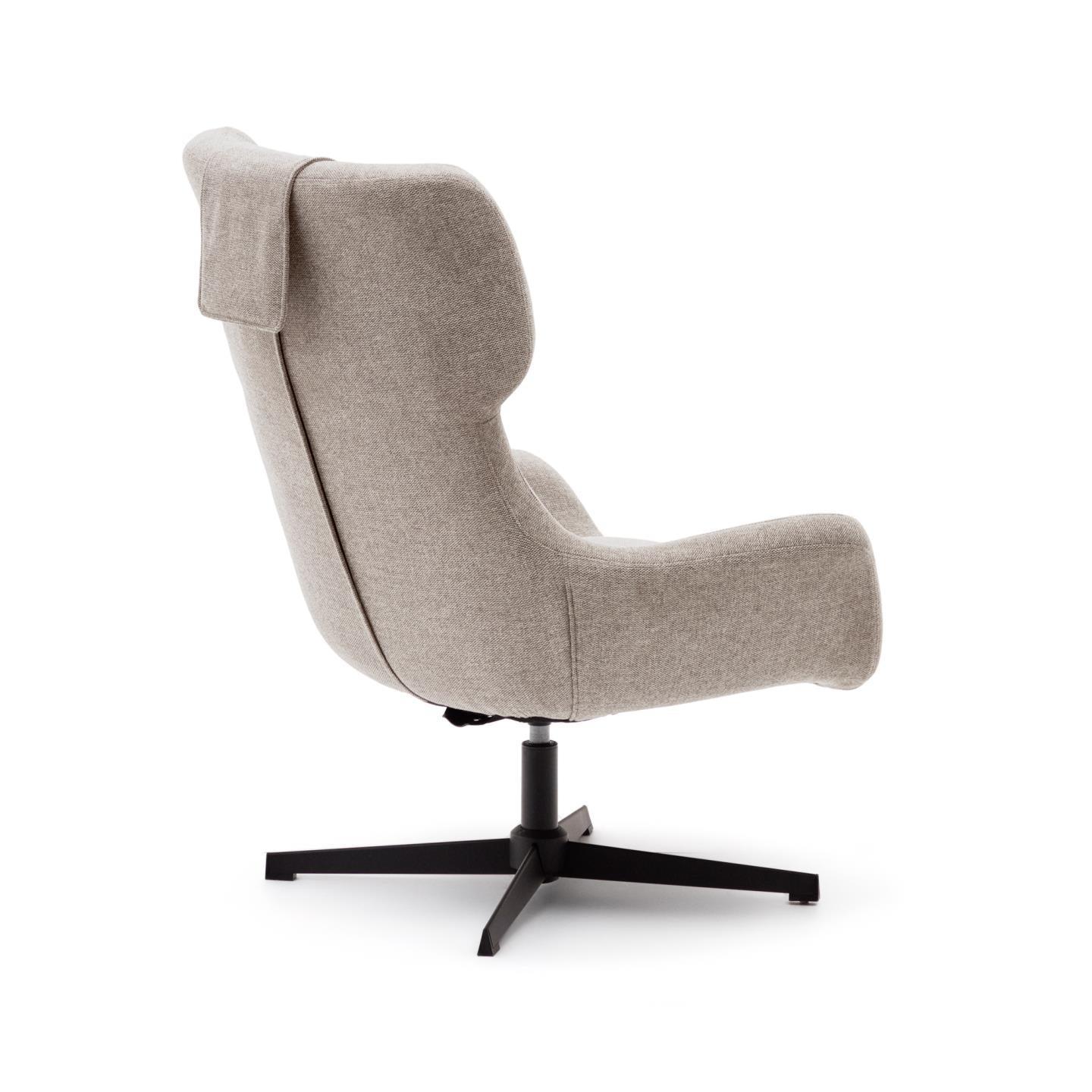 Fotel obrotowy ZALINA beżowy szenil La Forma Eye on Design