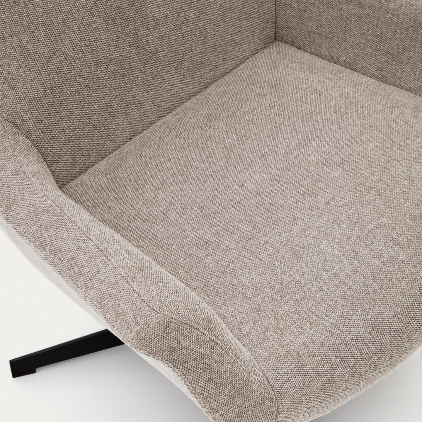 Fotel obrotowy ZALINA beżowy szenil La Forma Eye on Design