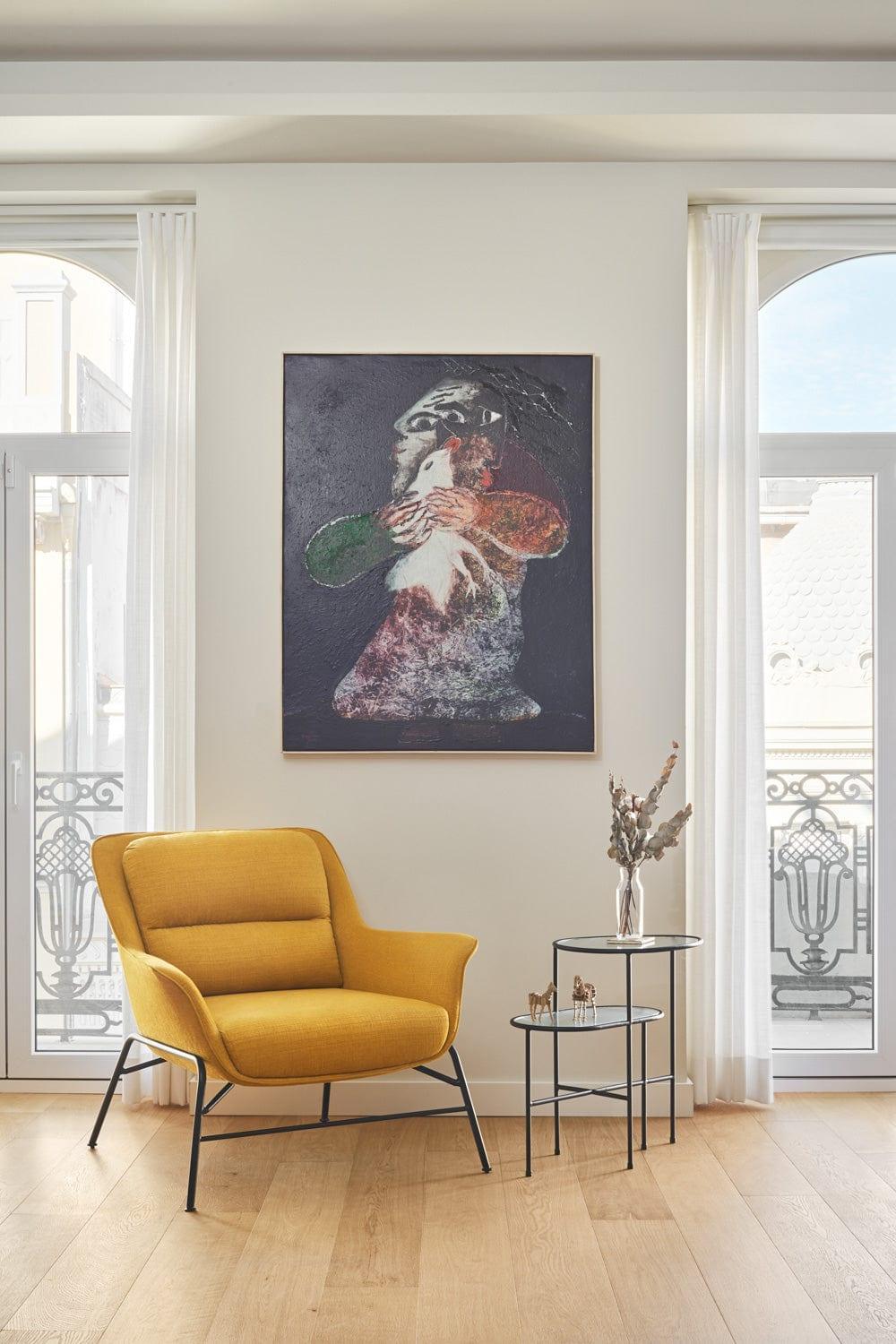 Fotel SADIRA musztardowy Teulat Eye on Design