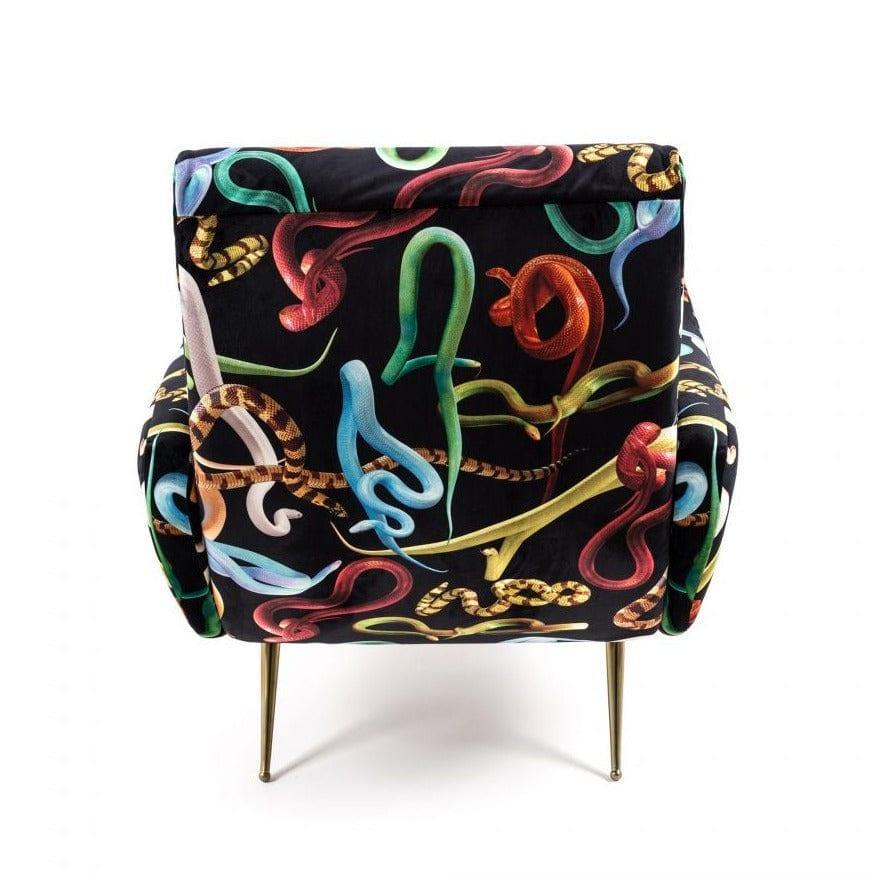 Fotel SNAKES czarny Seletti Eye on Design