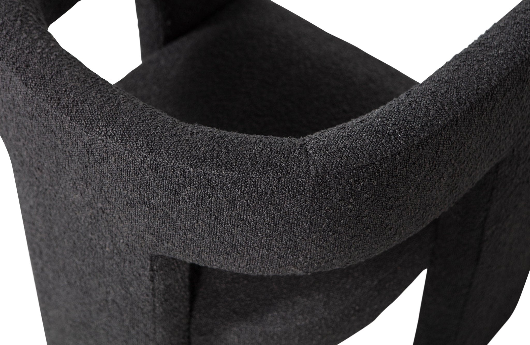 Fotel TIWA boucle ciemnoszary Woood Exclusive Eye on Design