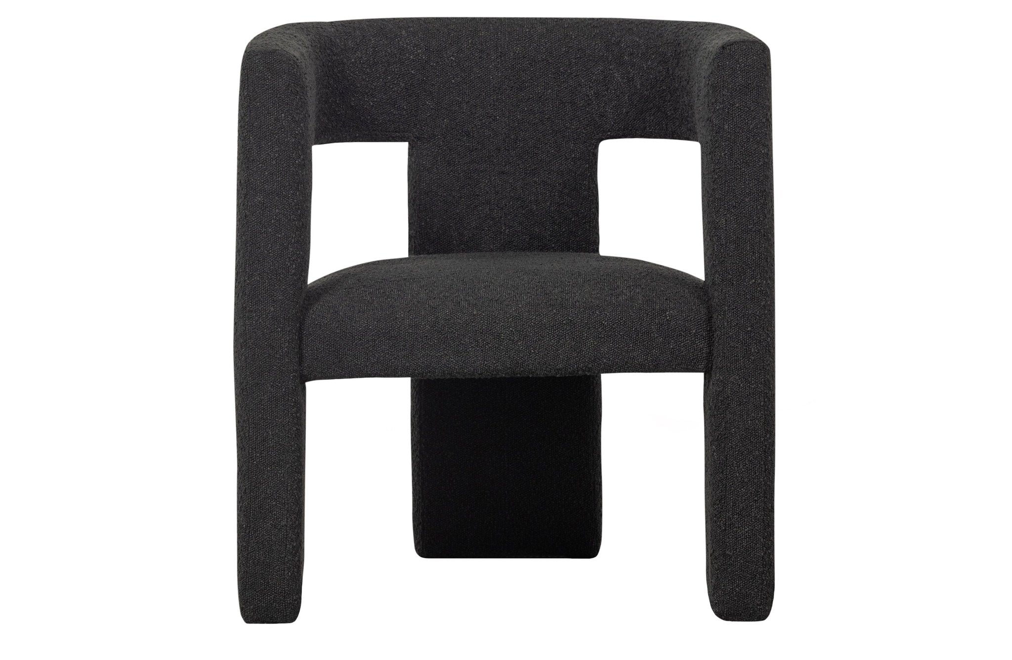 Fotel TIWA boucle ciemnoszary Woood Exclusive Eye on Design