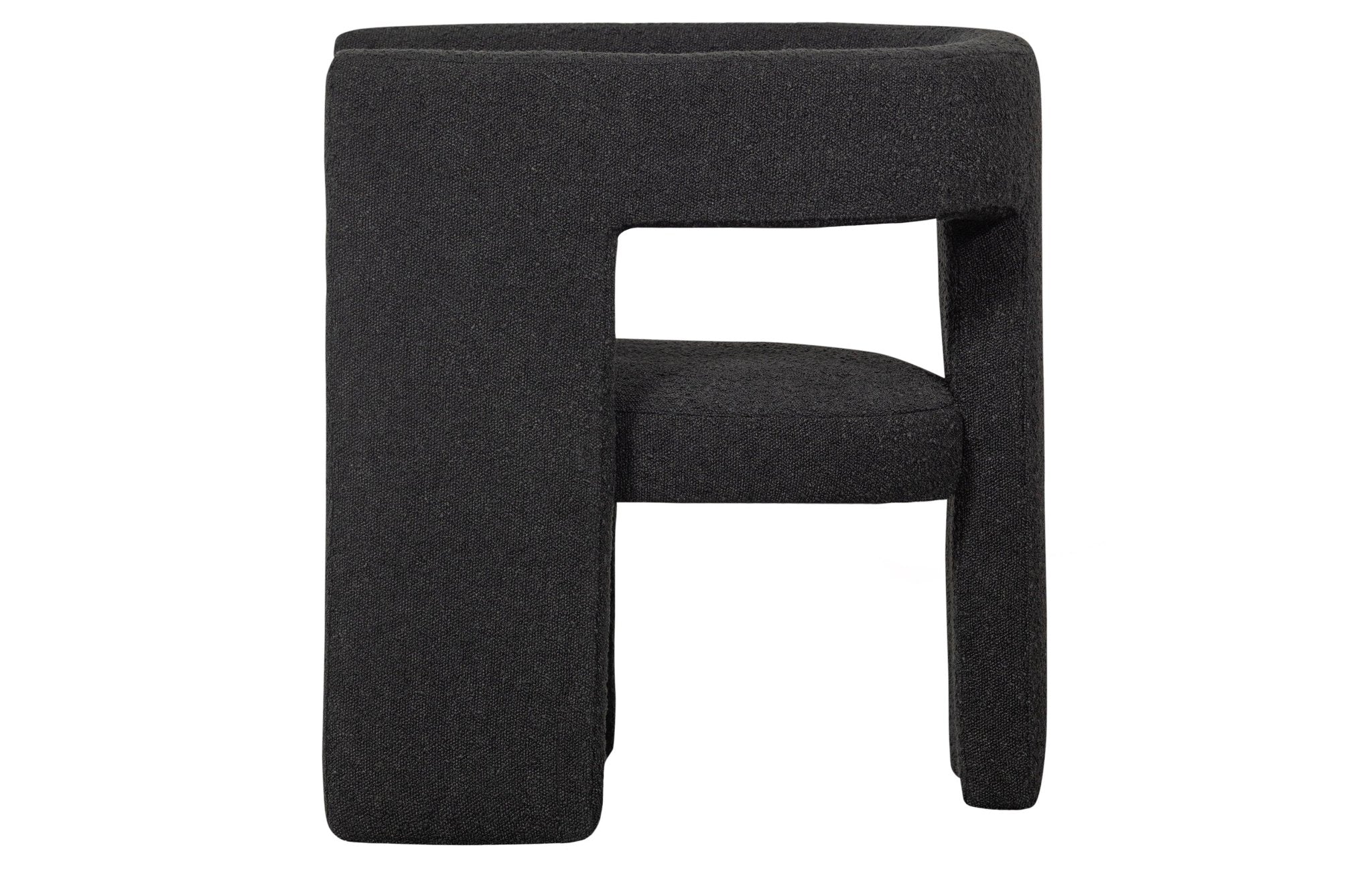 Fotel TIWA boucle ciemnoszary Woood Exclusive Eye on Design
