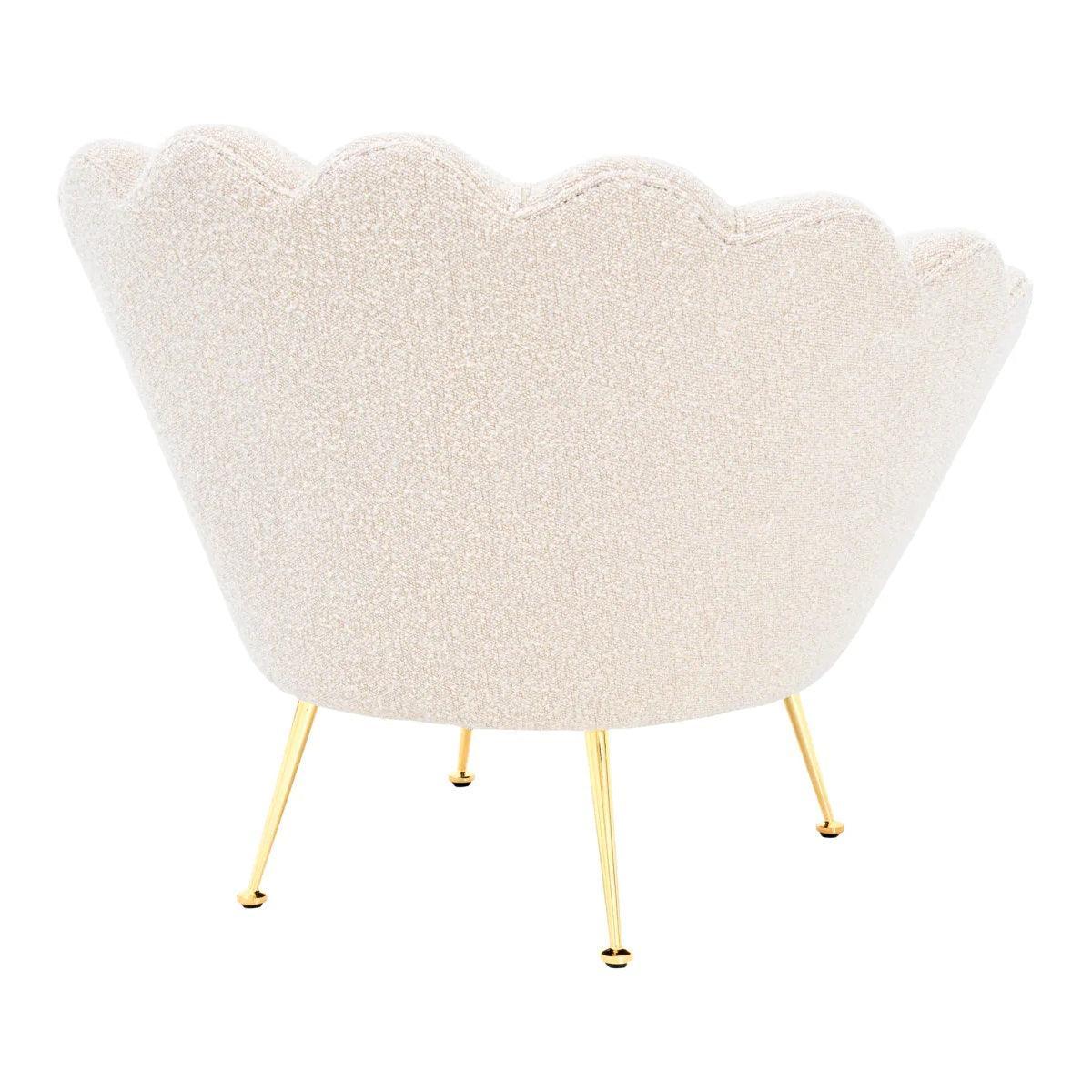 Fotel TRAPEZIUM kremowy boucle Eichholtz Eye on Design