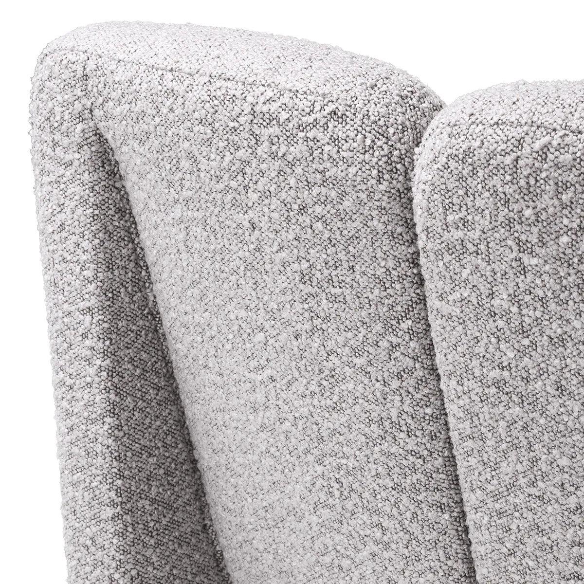 Fotel w tkaninie boucle MACINTOSH szary Eichholtz Eye on Design