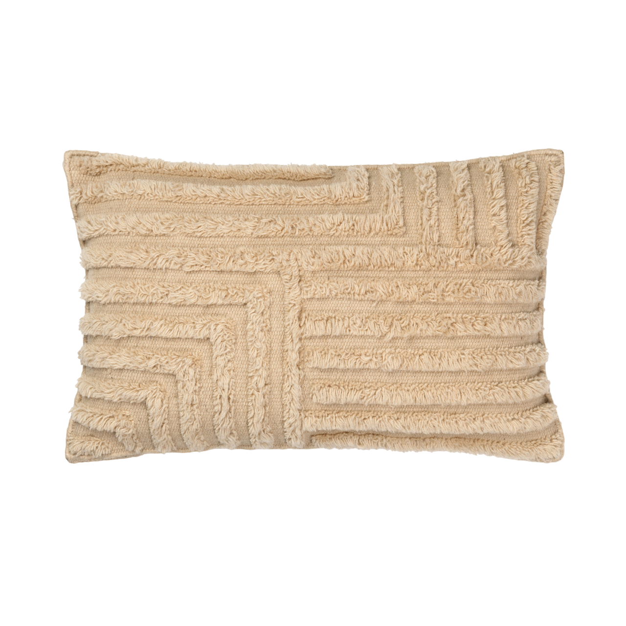 Poduszka dekoracyjna CREASE WOOL RECTANGULAR piaskowy
