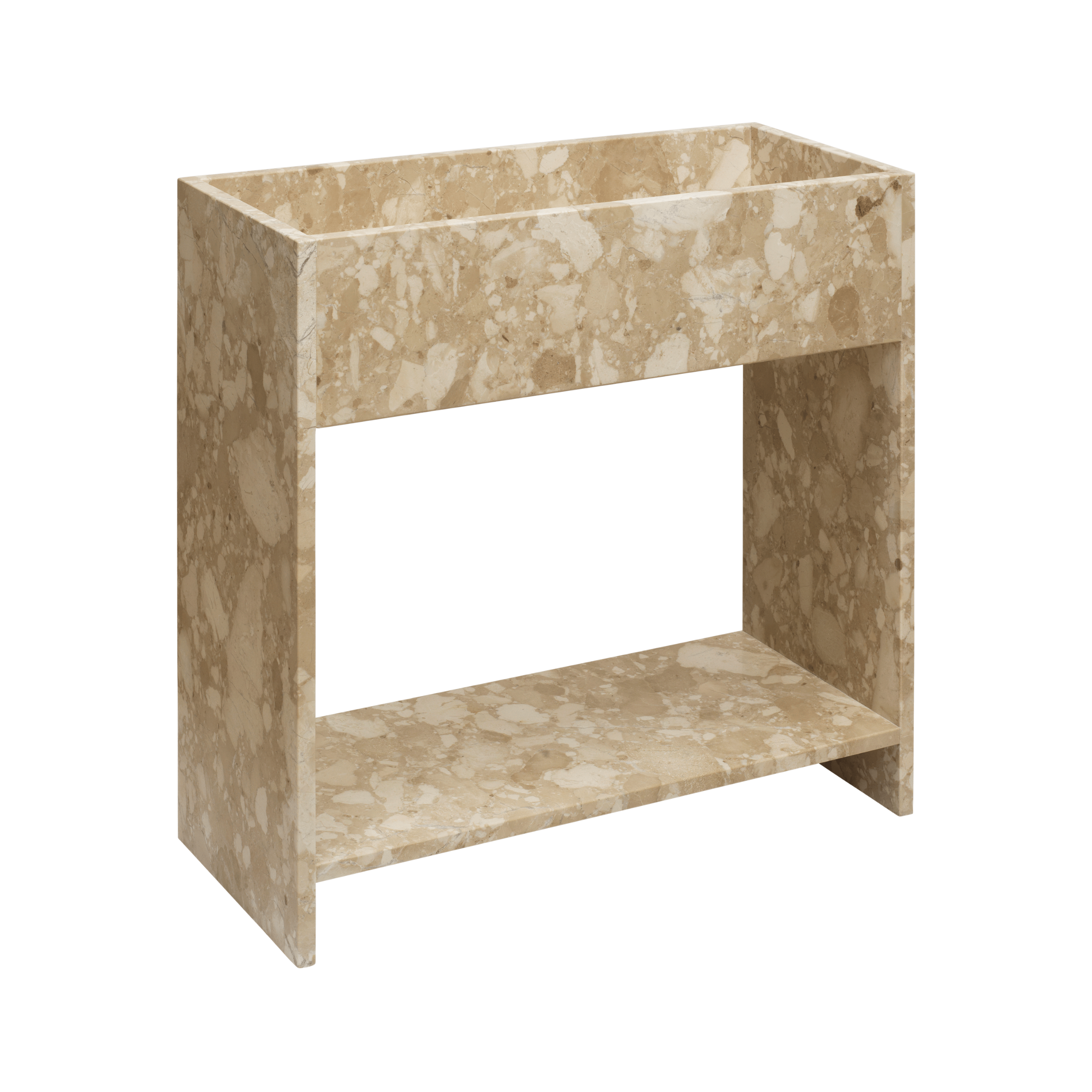 Konsola STONE PLANT BOX piaskowy marmur