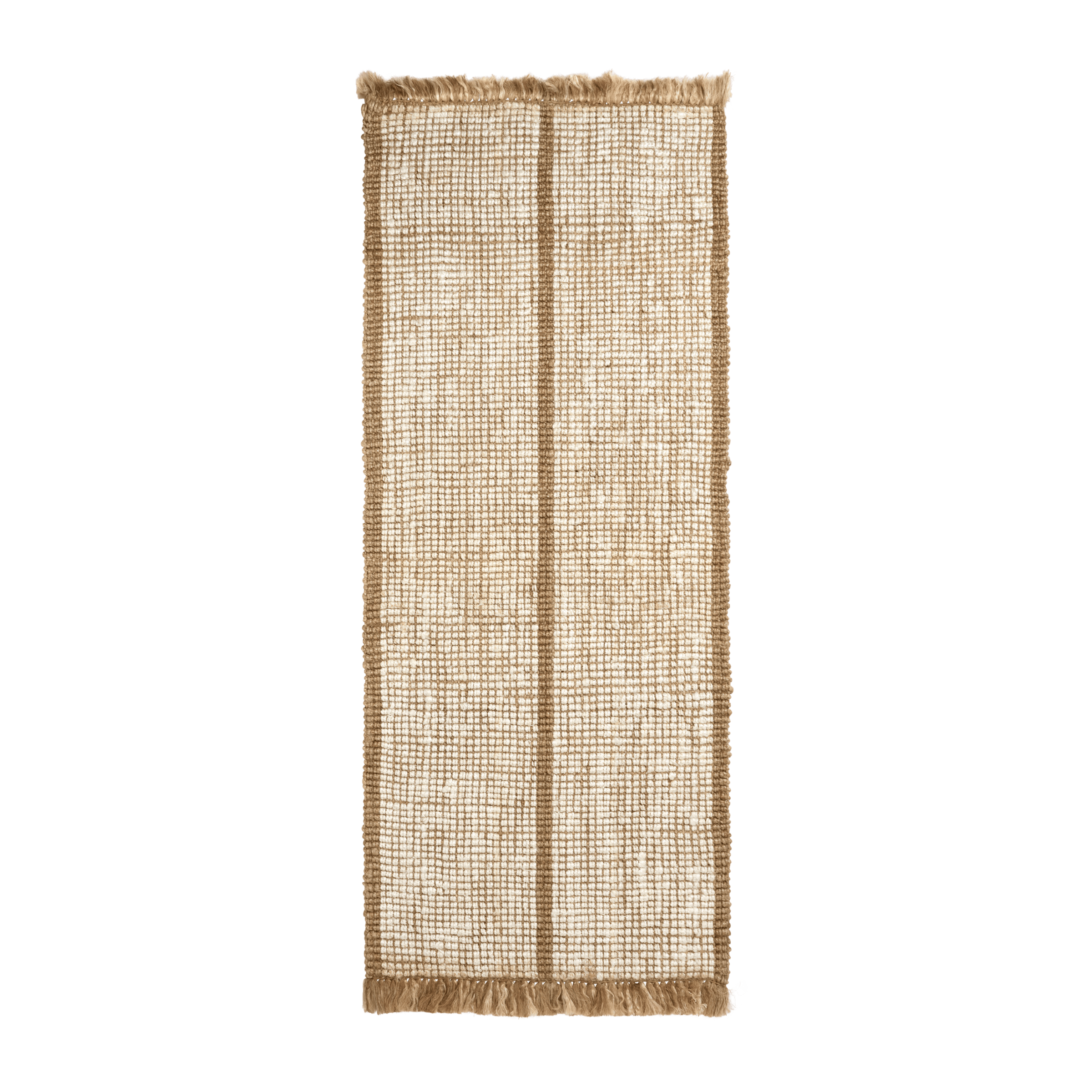 ATHENS STRIPES cream runner with brown