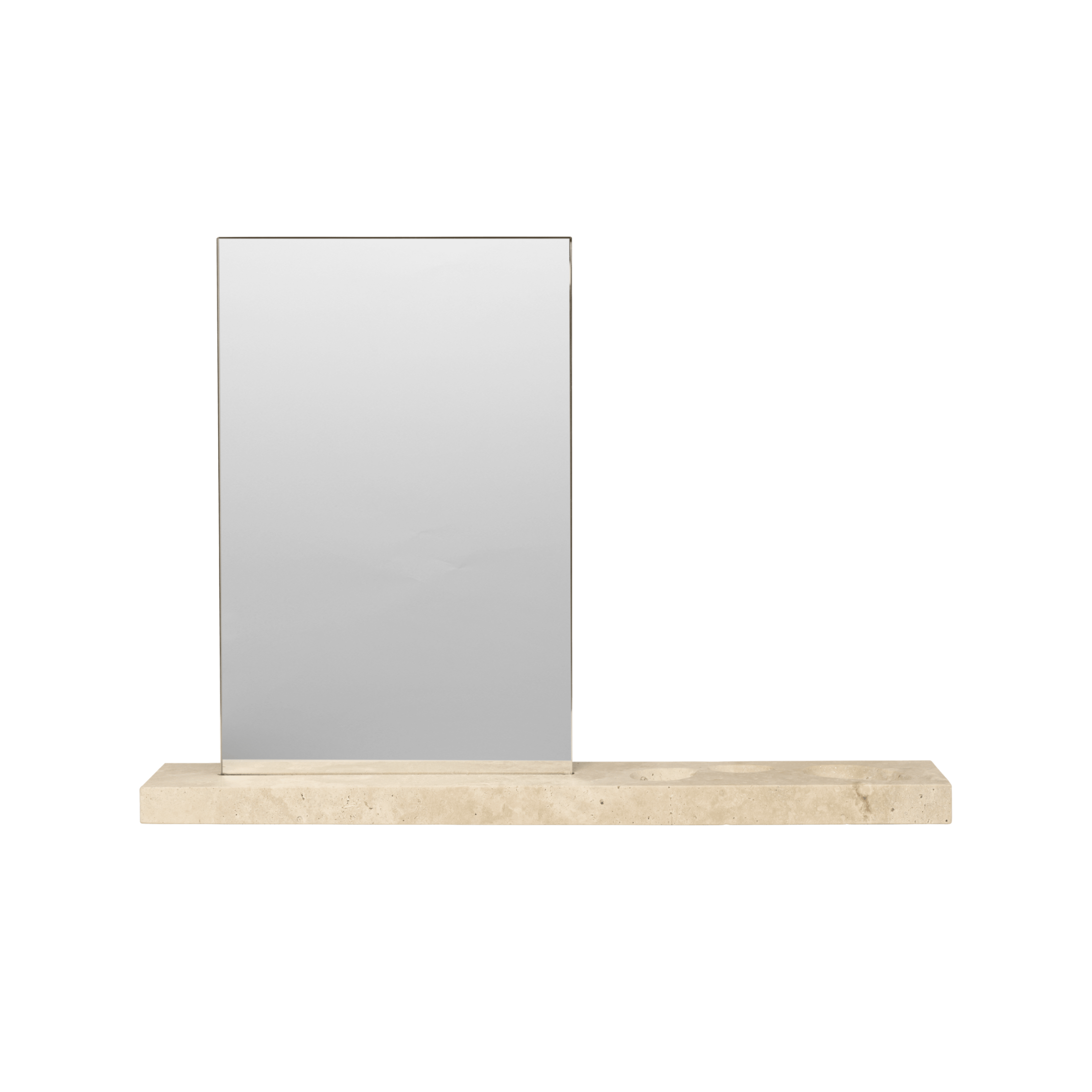 CASETA travertine table mirror