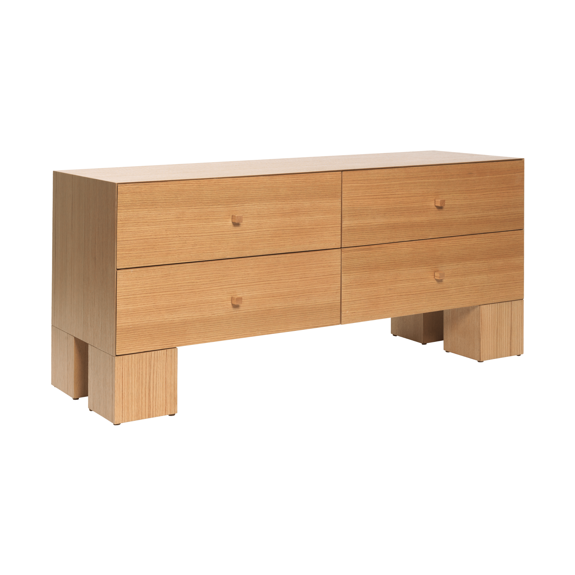 KUBEN Chest of Drawers in Oak Veneer