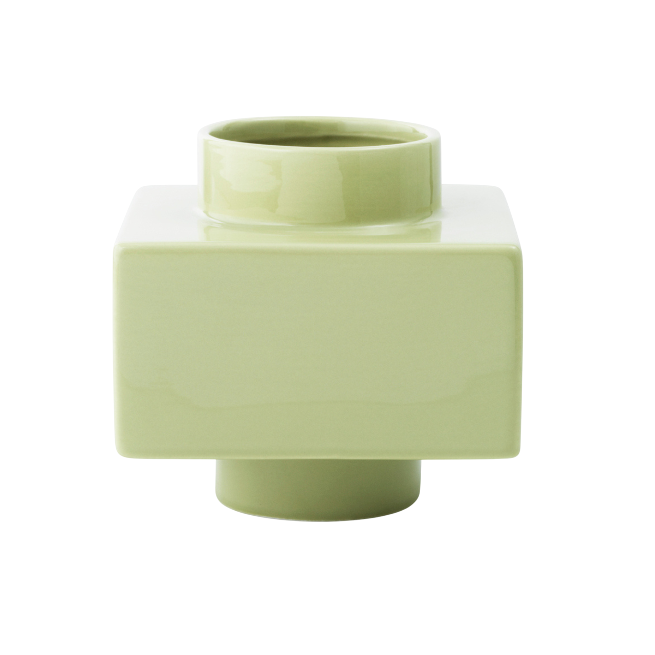 DEKO OBJECT sage green vase