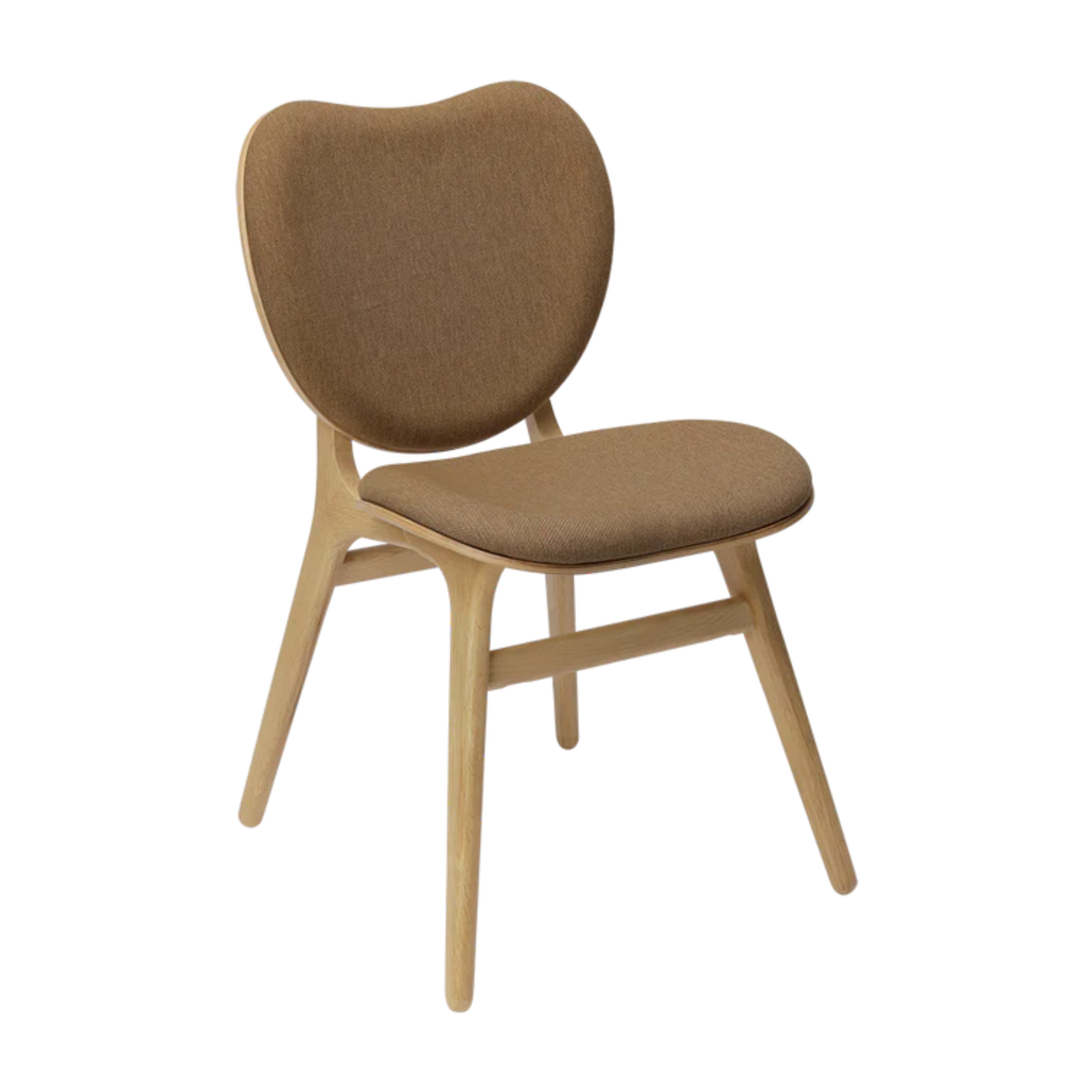 CONVERSATION chair brown with oak base