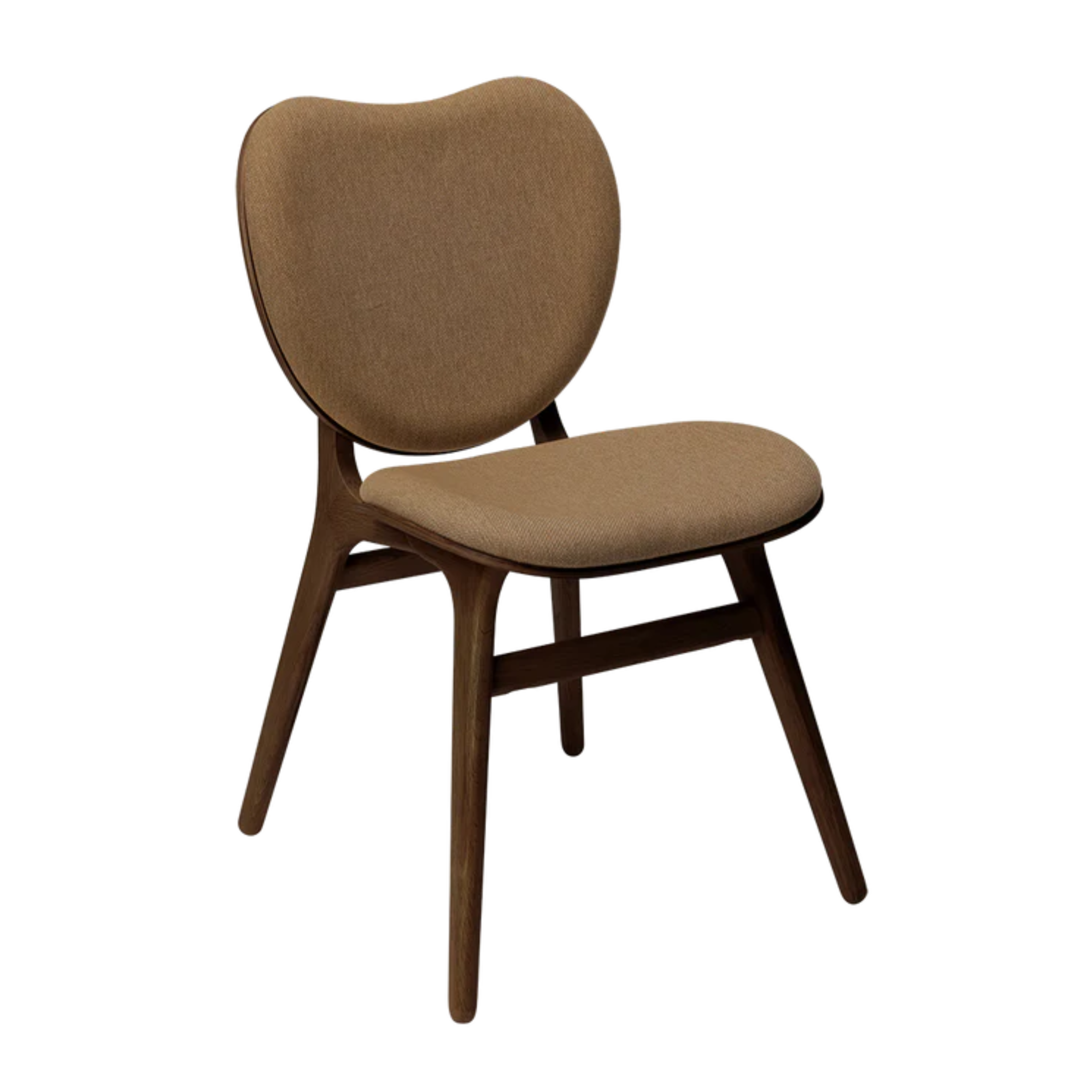 CONVERSATION chair brown with dark oak base