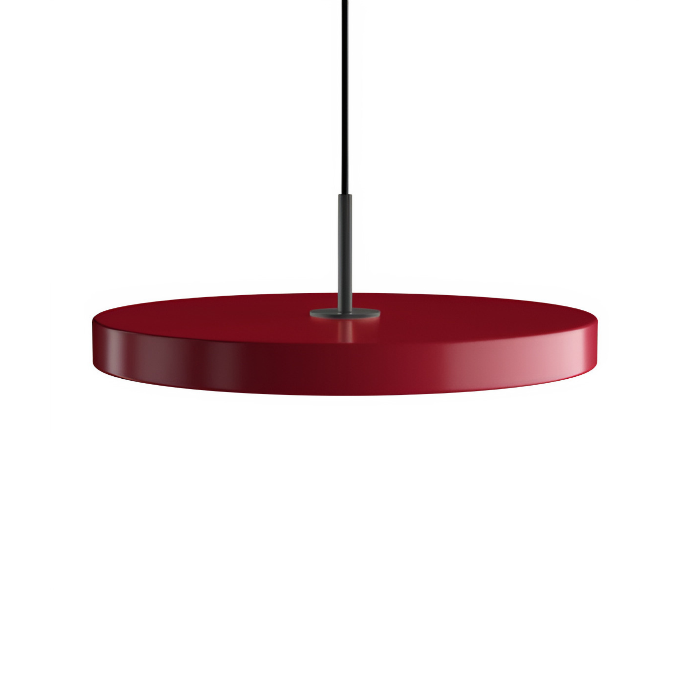 Lampa wisząca ASTERIA PLUS bordowy z czarną wstawką