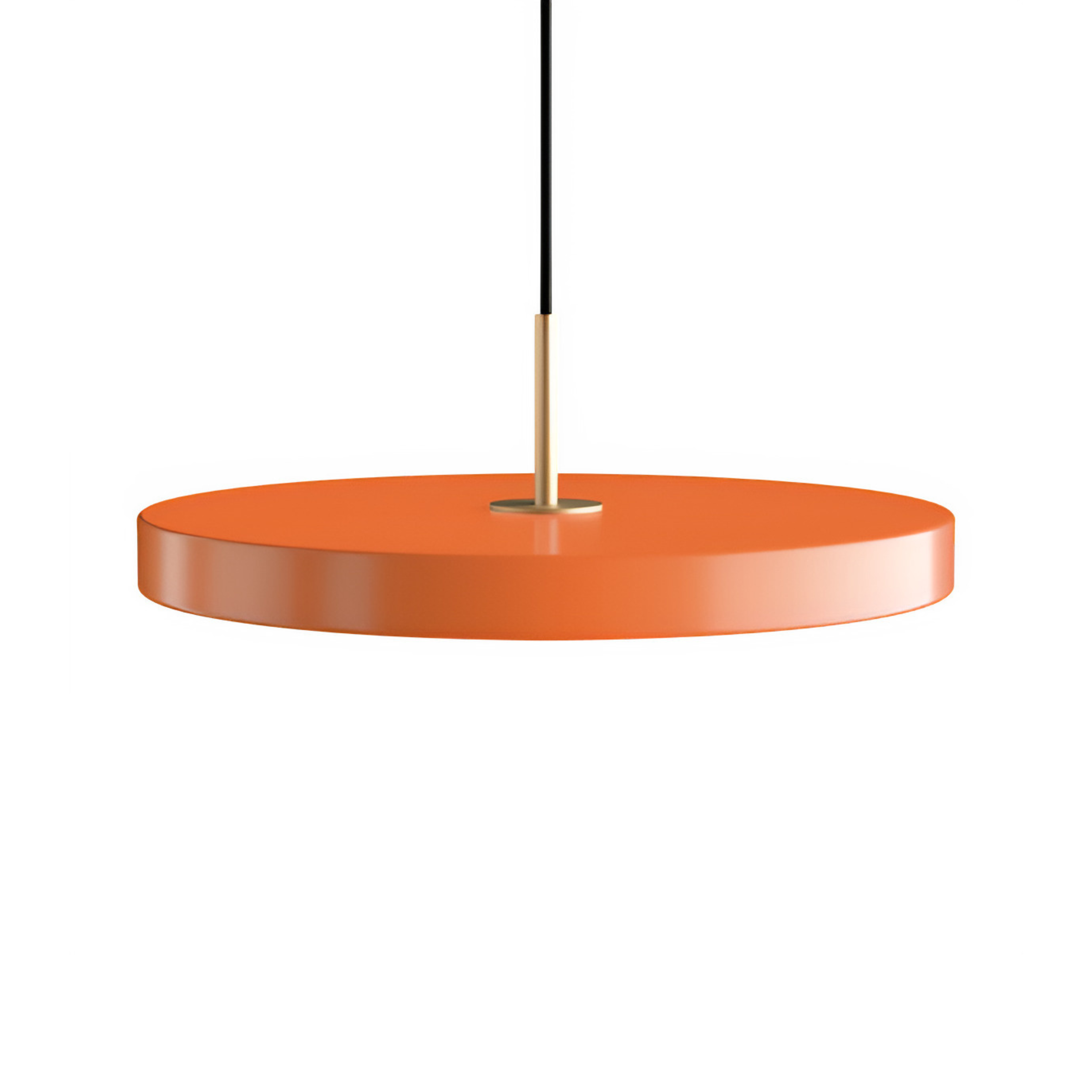Lampa wisząca ASTERIA PLUS pomarańczowy ze złotą wstawką