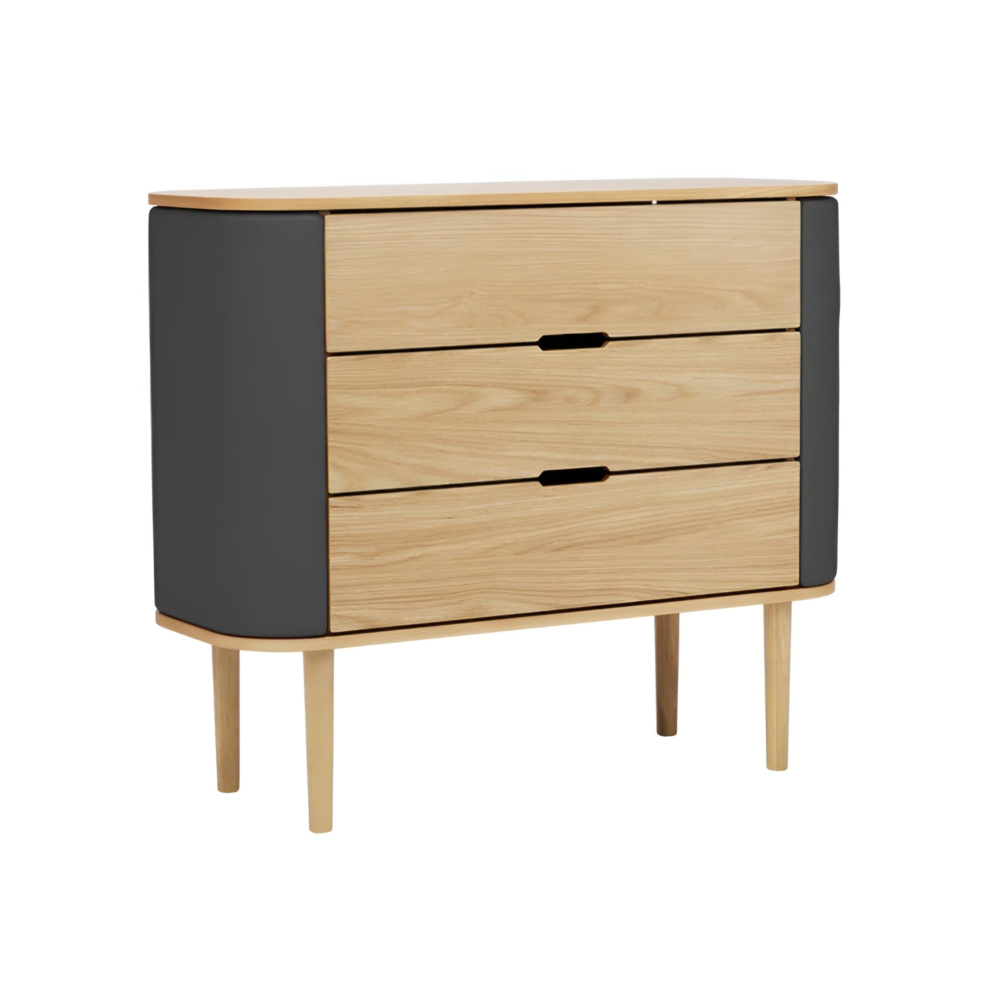 TREASURES cabinet dark gray with oak base