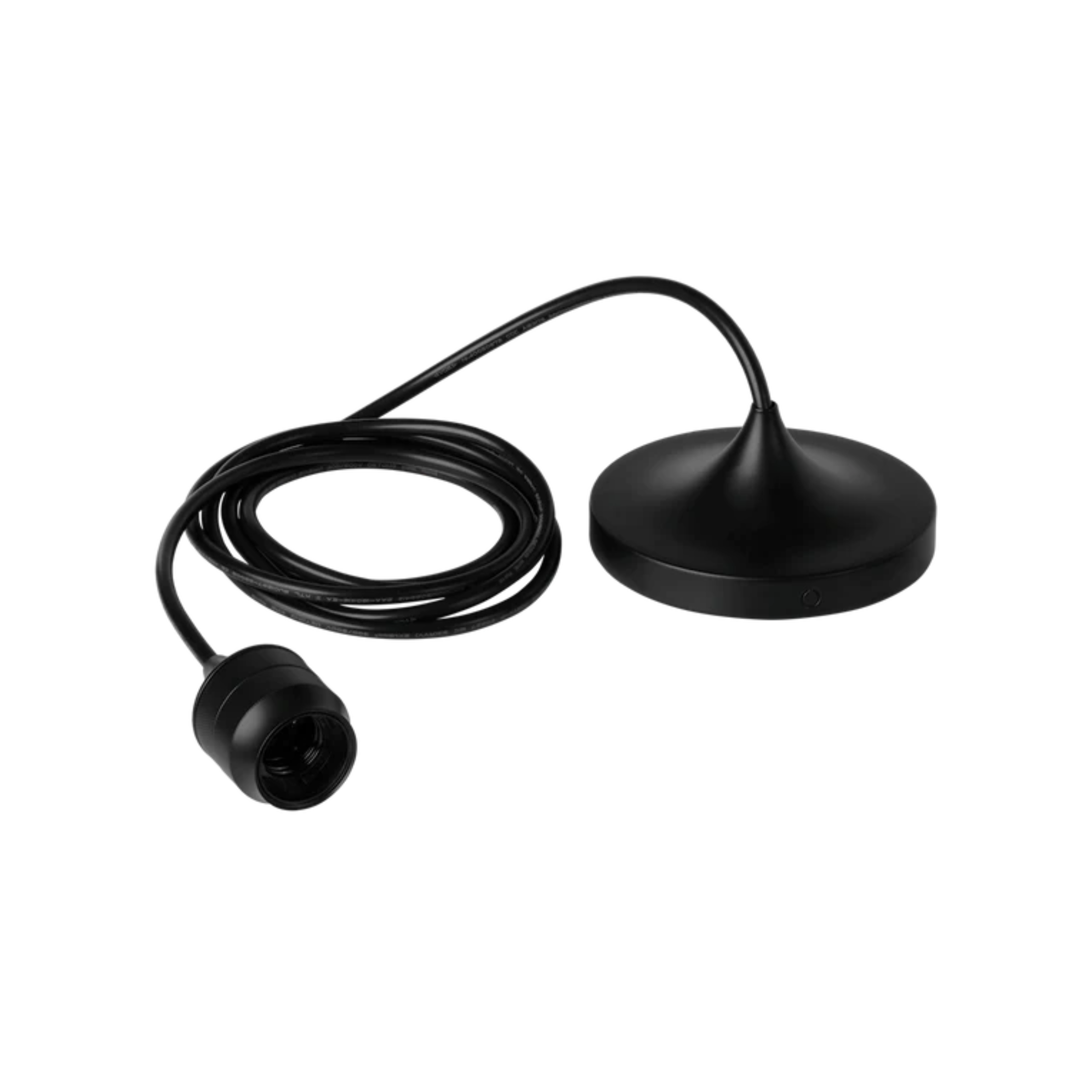 CORD PRO black pendant lamp mounting