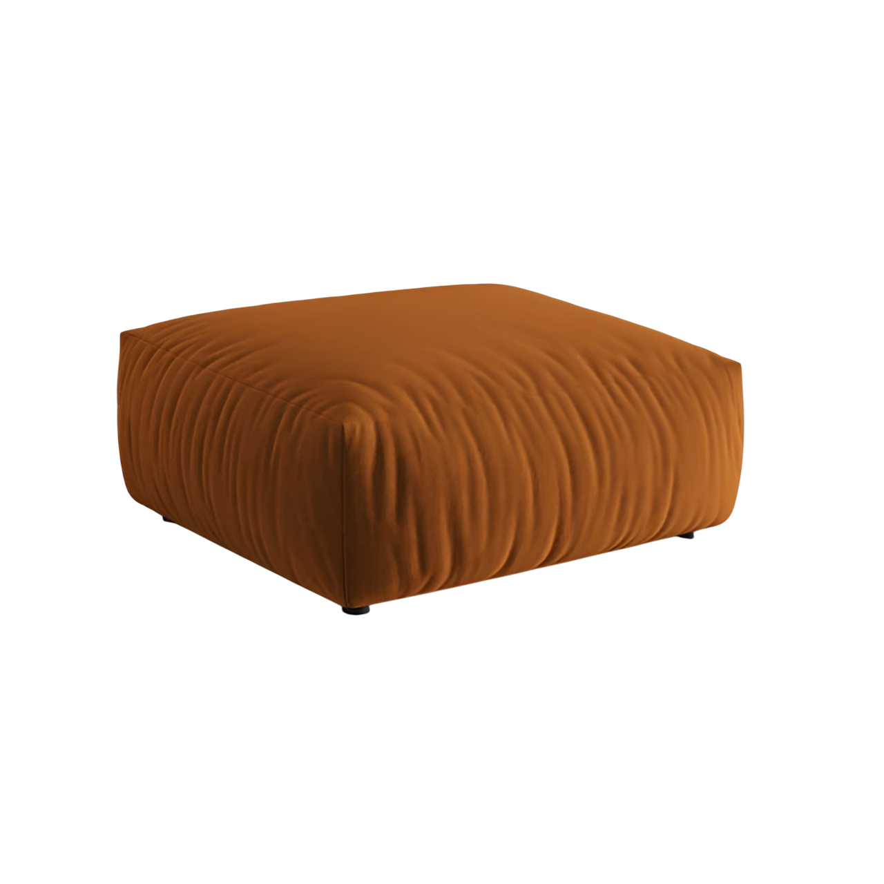 Samt Pouf CHRIS terrakotta