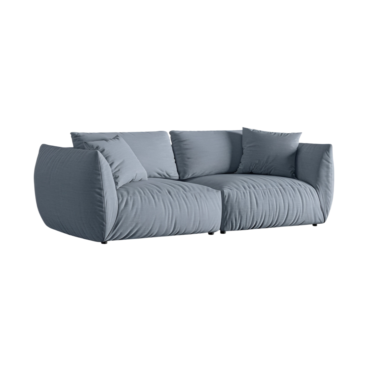 Sofa 4-osobowa CHRIS jasnoniebieski szenil