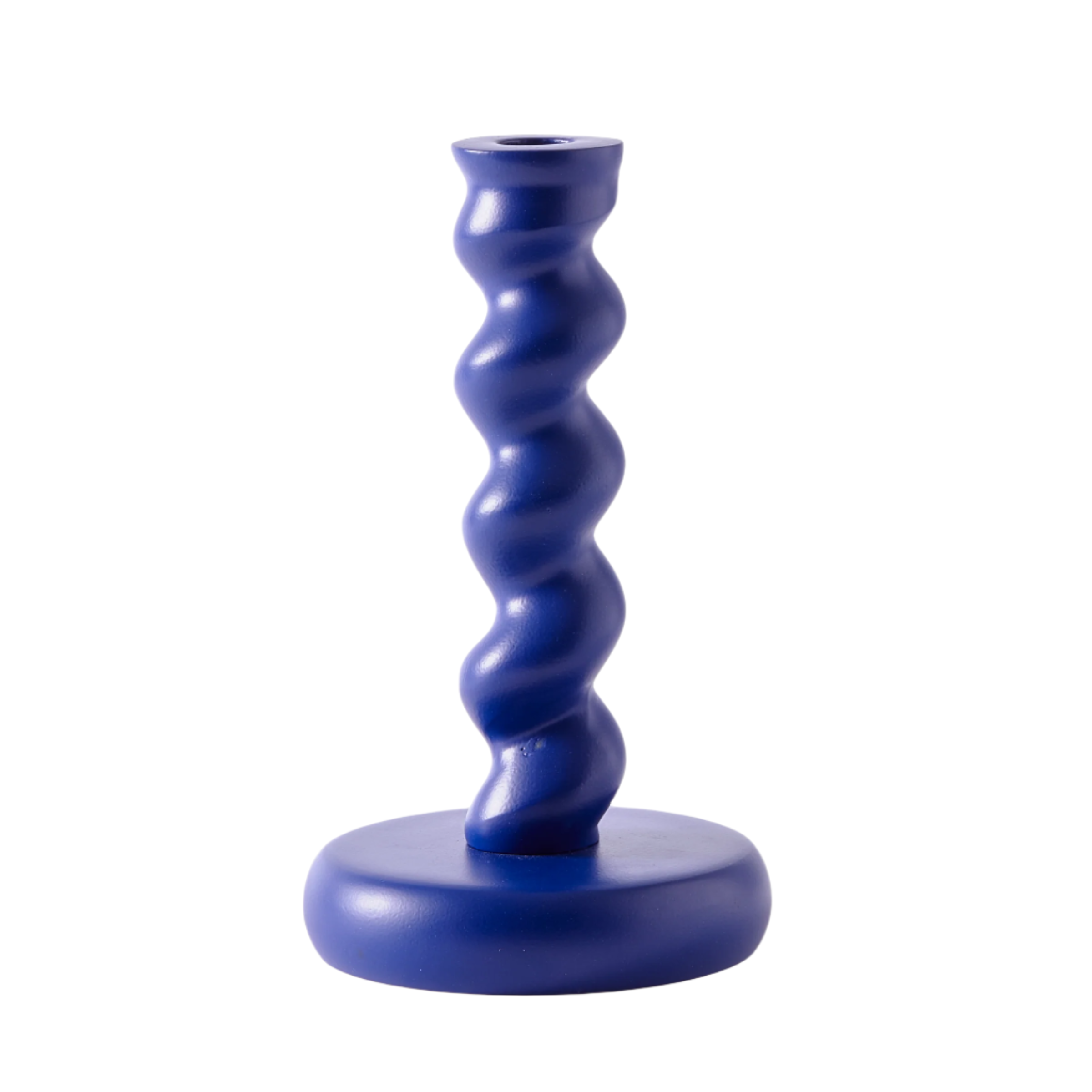 Świecznik TWISTER ciemnoniebieski