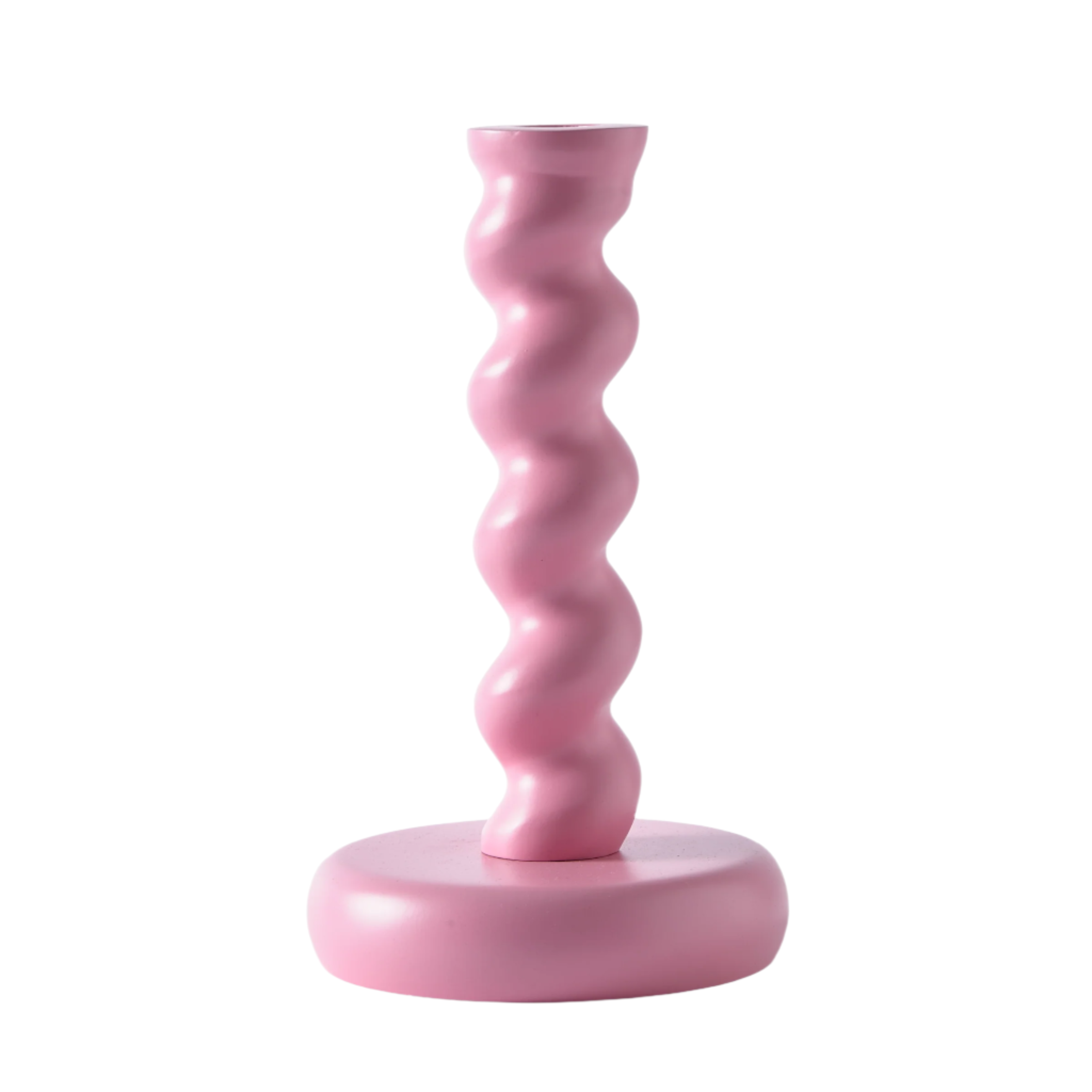 Świecznik TWISTER różowy