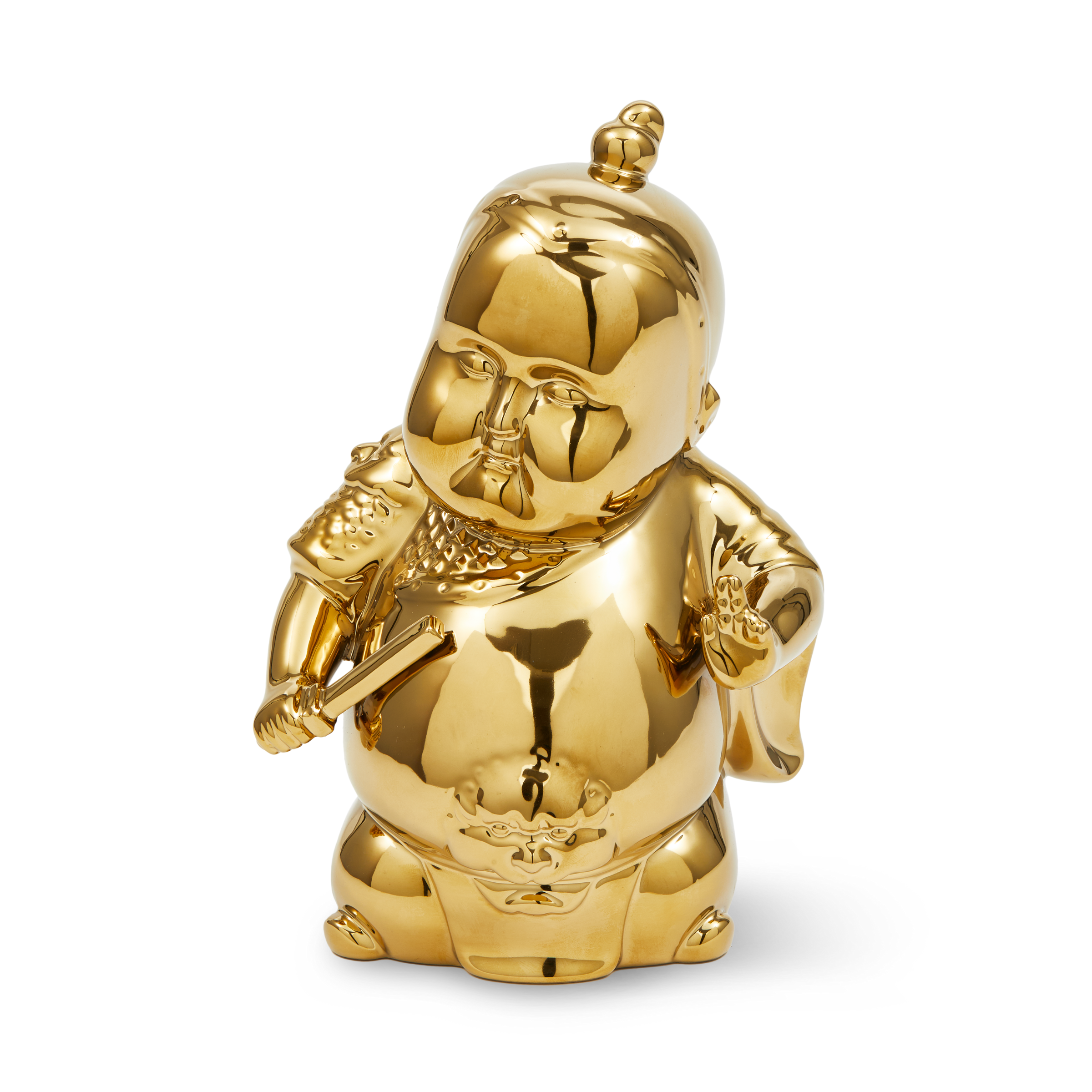 FUNNY WARRIOR piggy bank gold