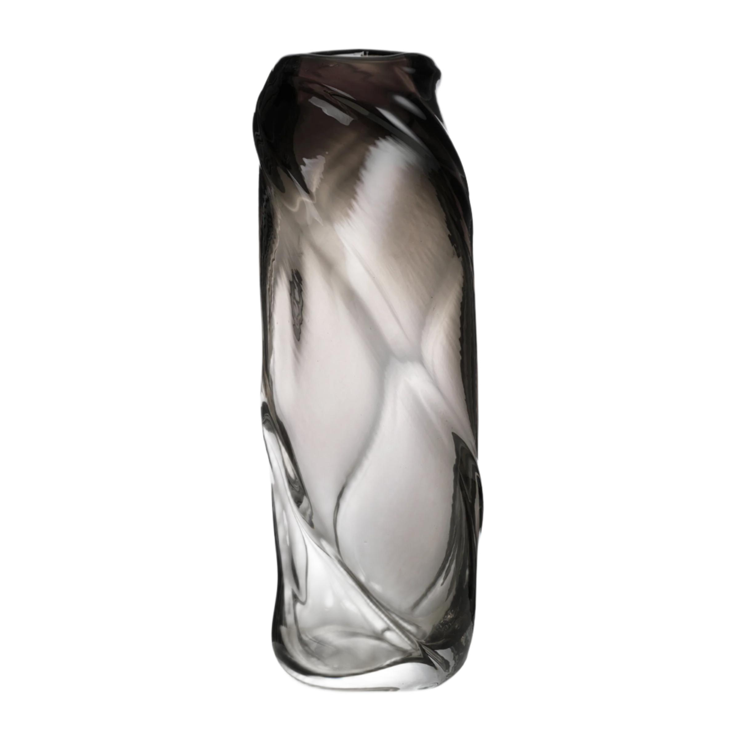 Wazon WATER TALL SWIRL ciemnoszary