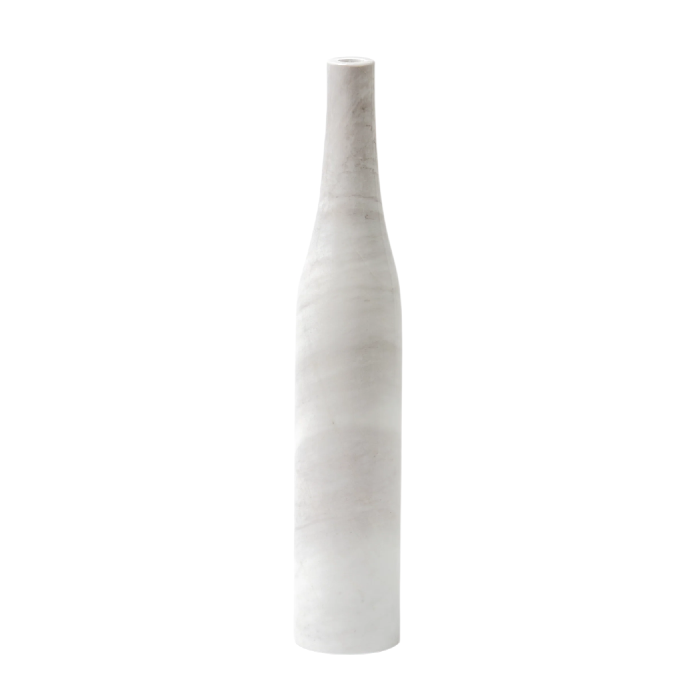 HERITAGE BOTTLE Candle Holder White Marble