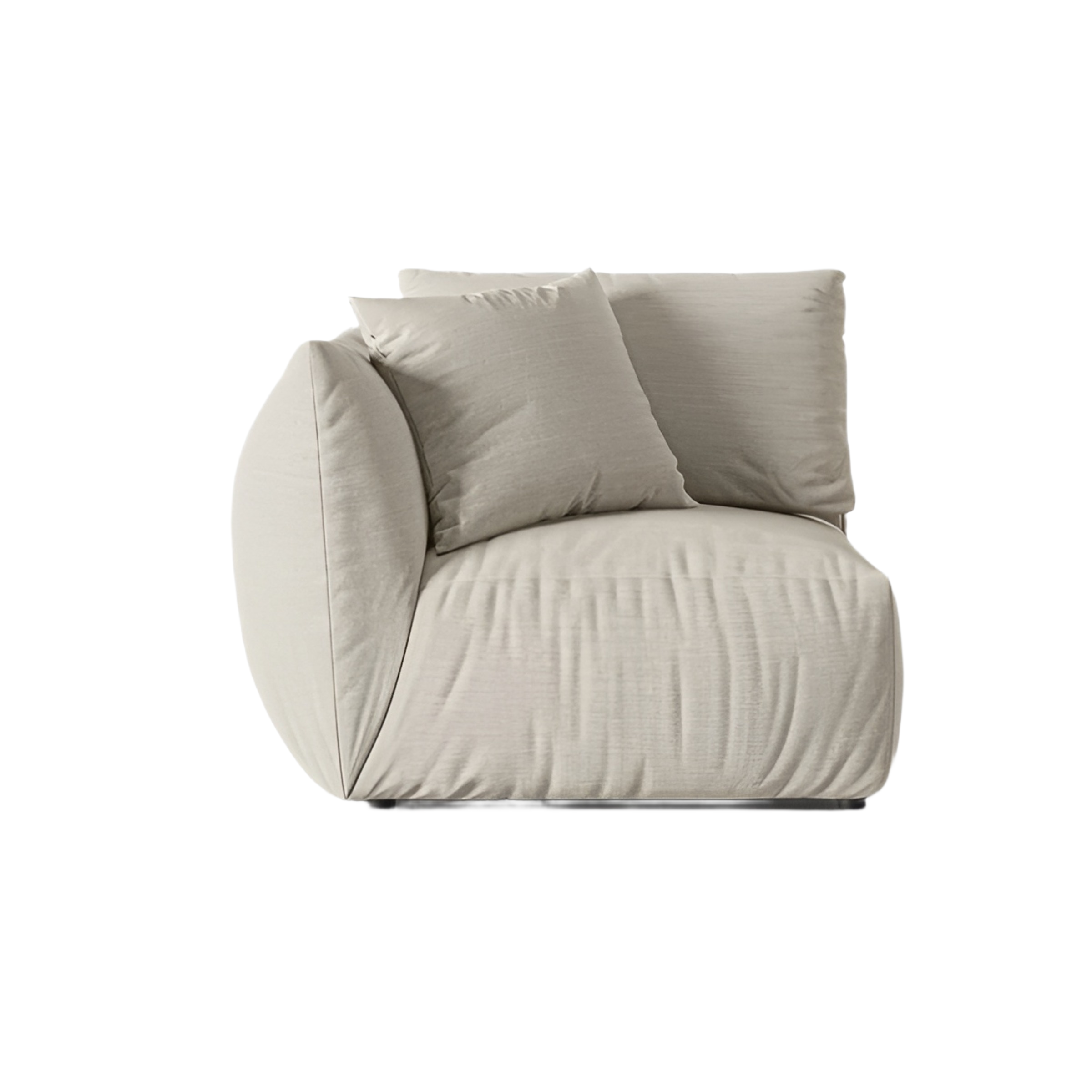 Sofa modułowa CHRIS - element lewostronny kremowy szenil
