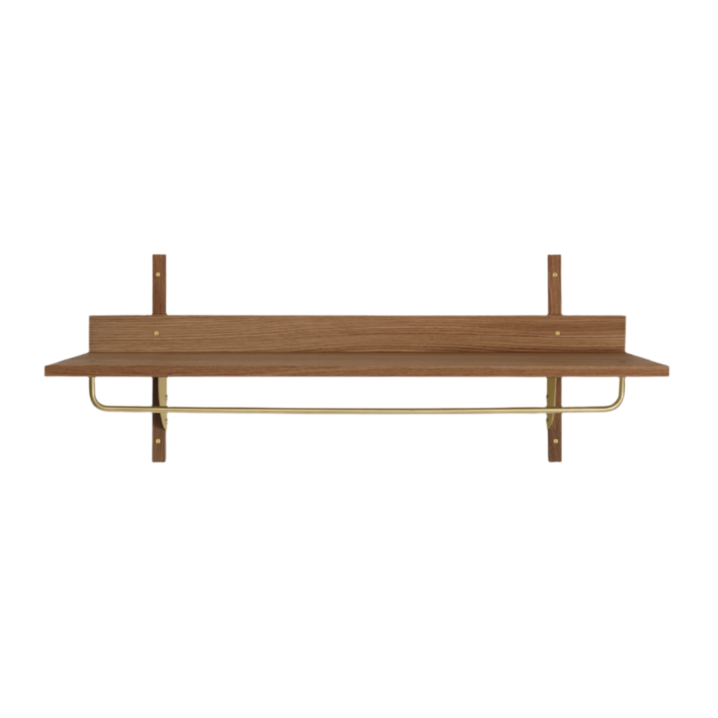 Półka z relingiem SECTOR RACK SHELF fornir z dymionego dębu