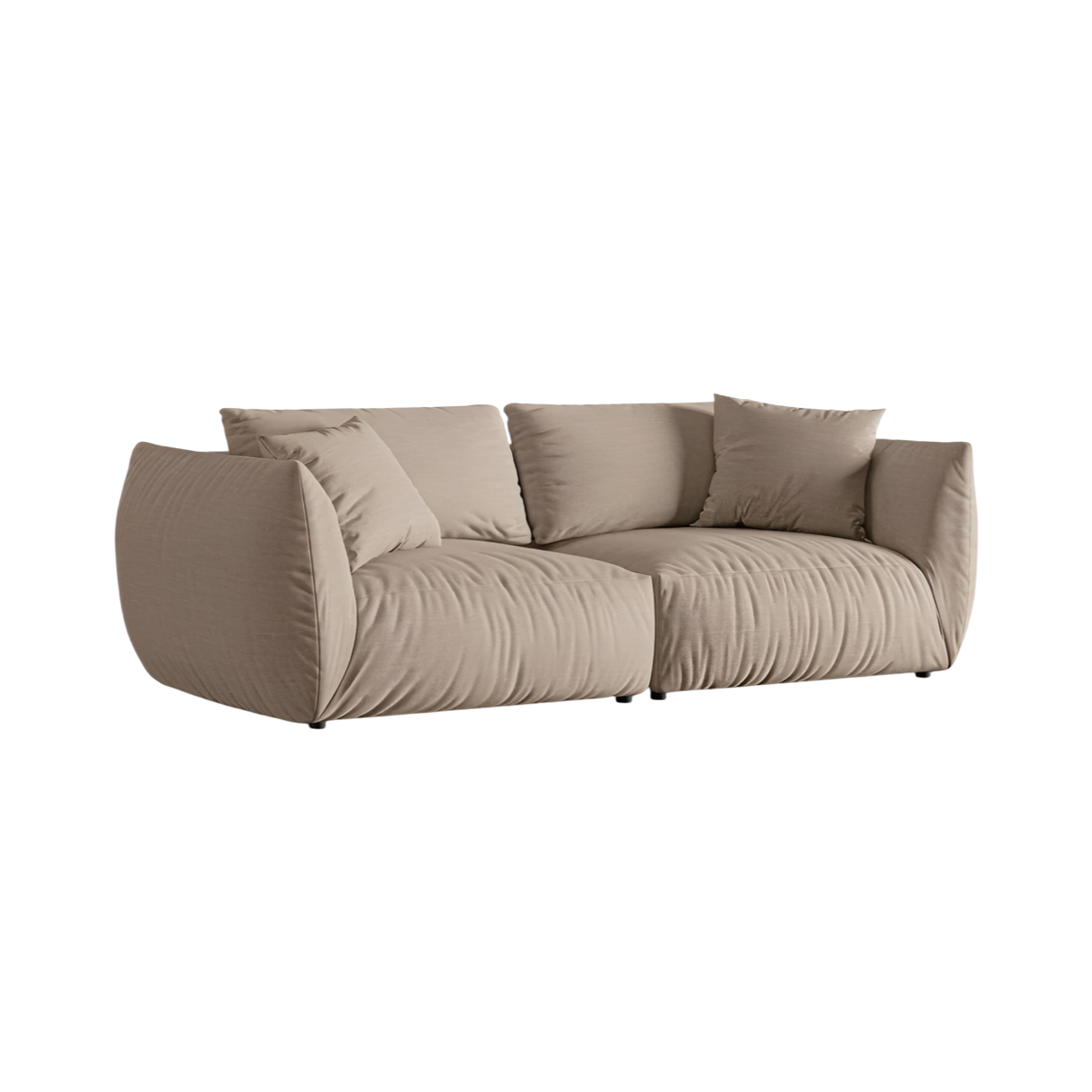 Sofa 4-osobowa CHRIS piaskowy szenil