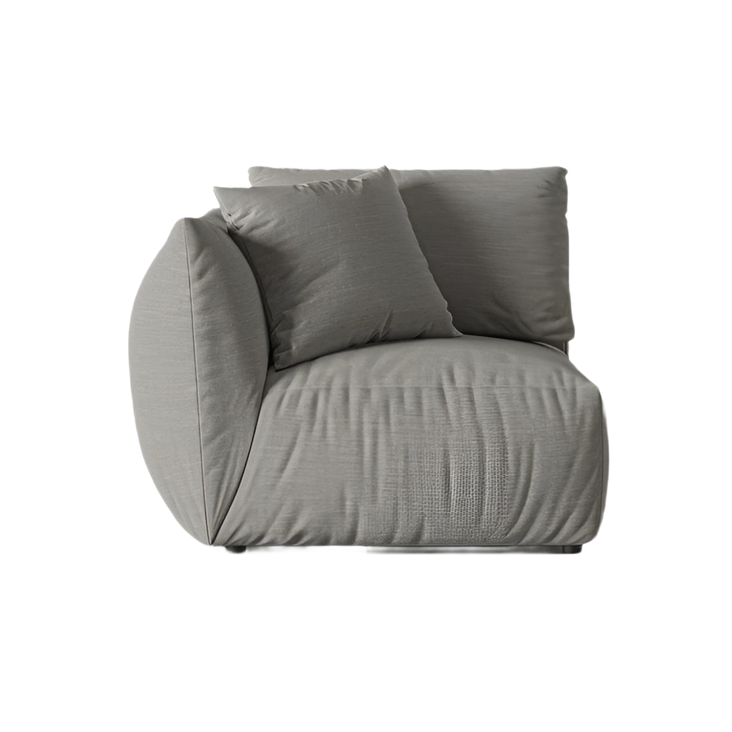 Sofa modułowa CHRIS - element lewostronny szary szenil