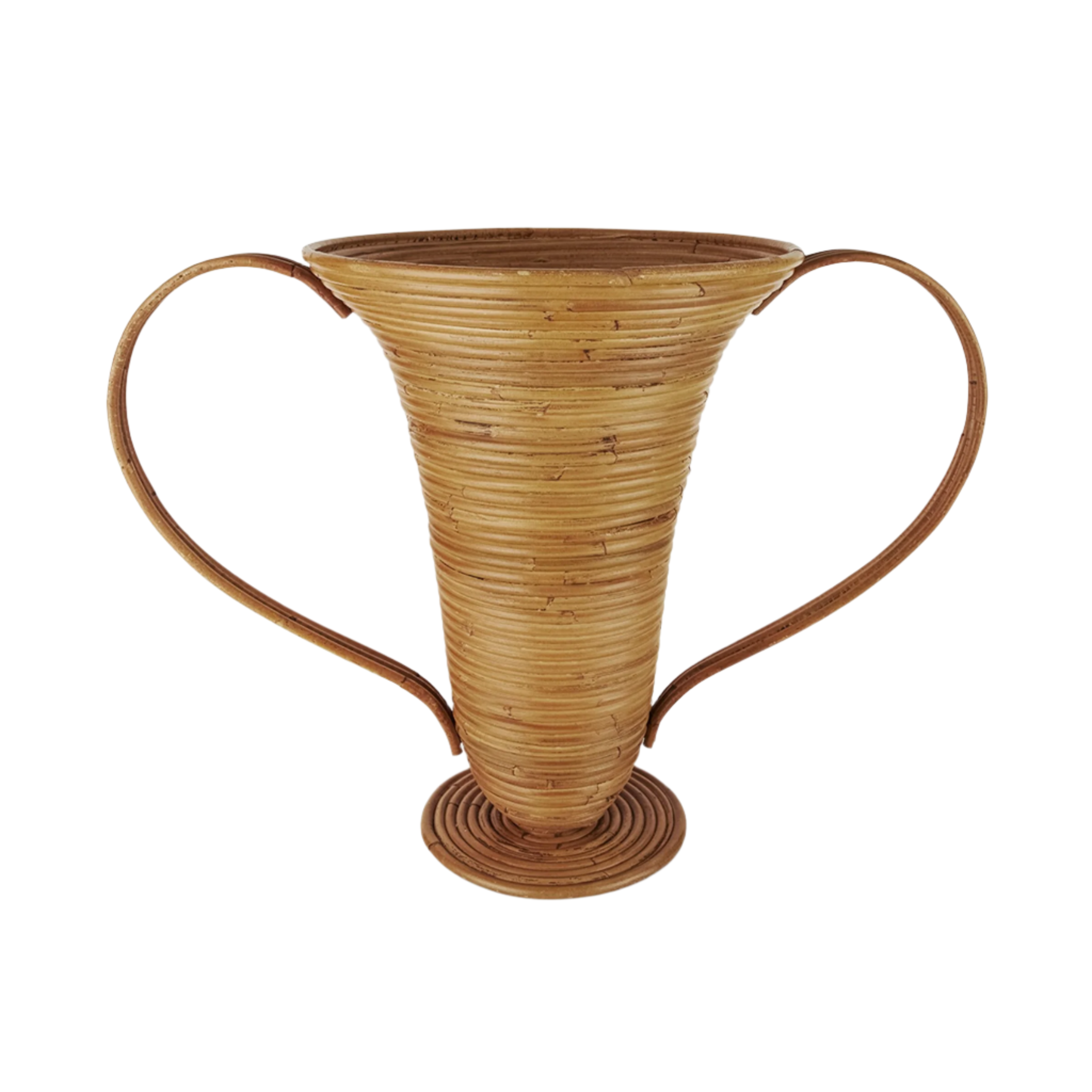 Wazon AMPHORA ciemnobrązowy rattan