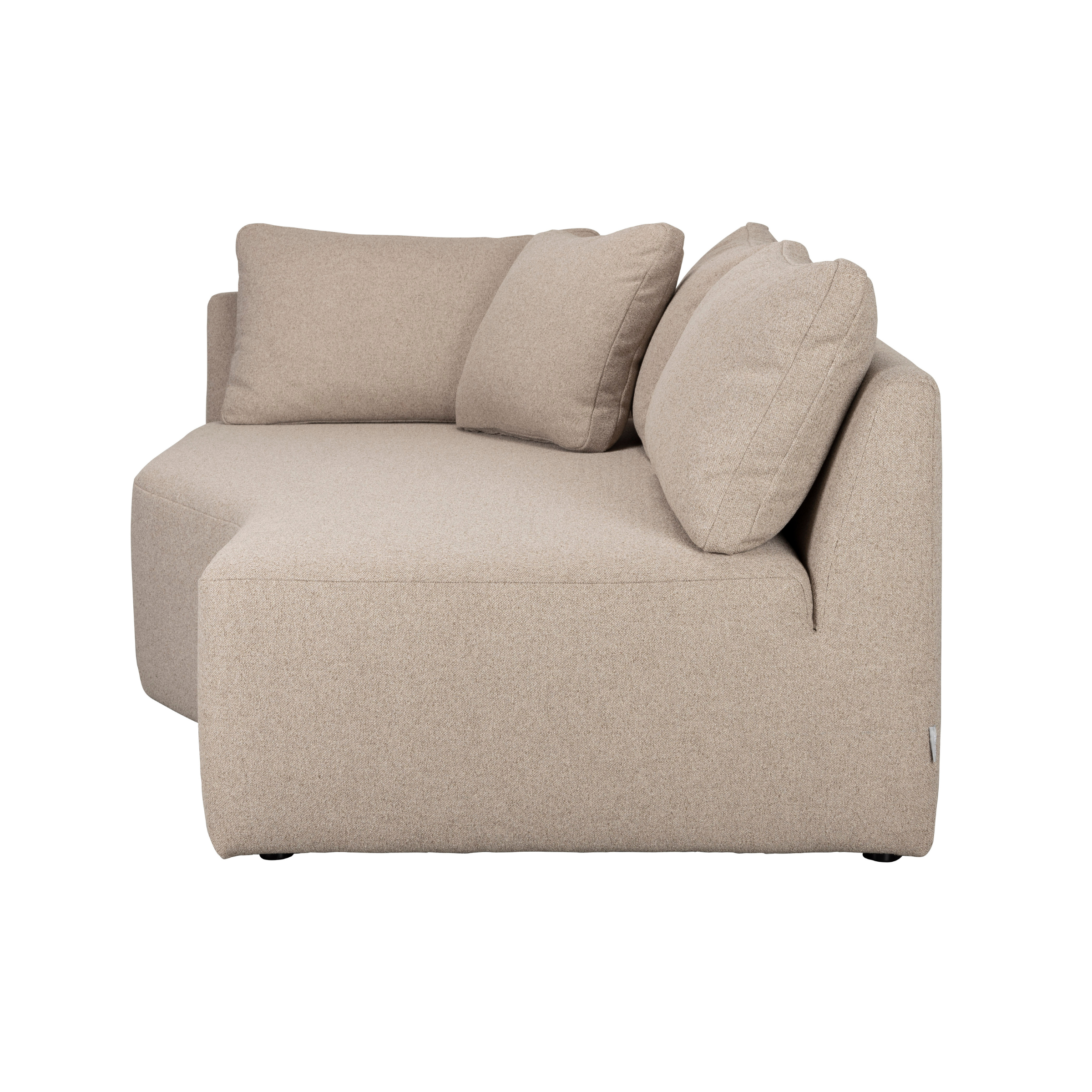 Sofa modułowa PROSPER - szezlong prawostronny cappuccino