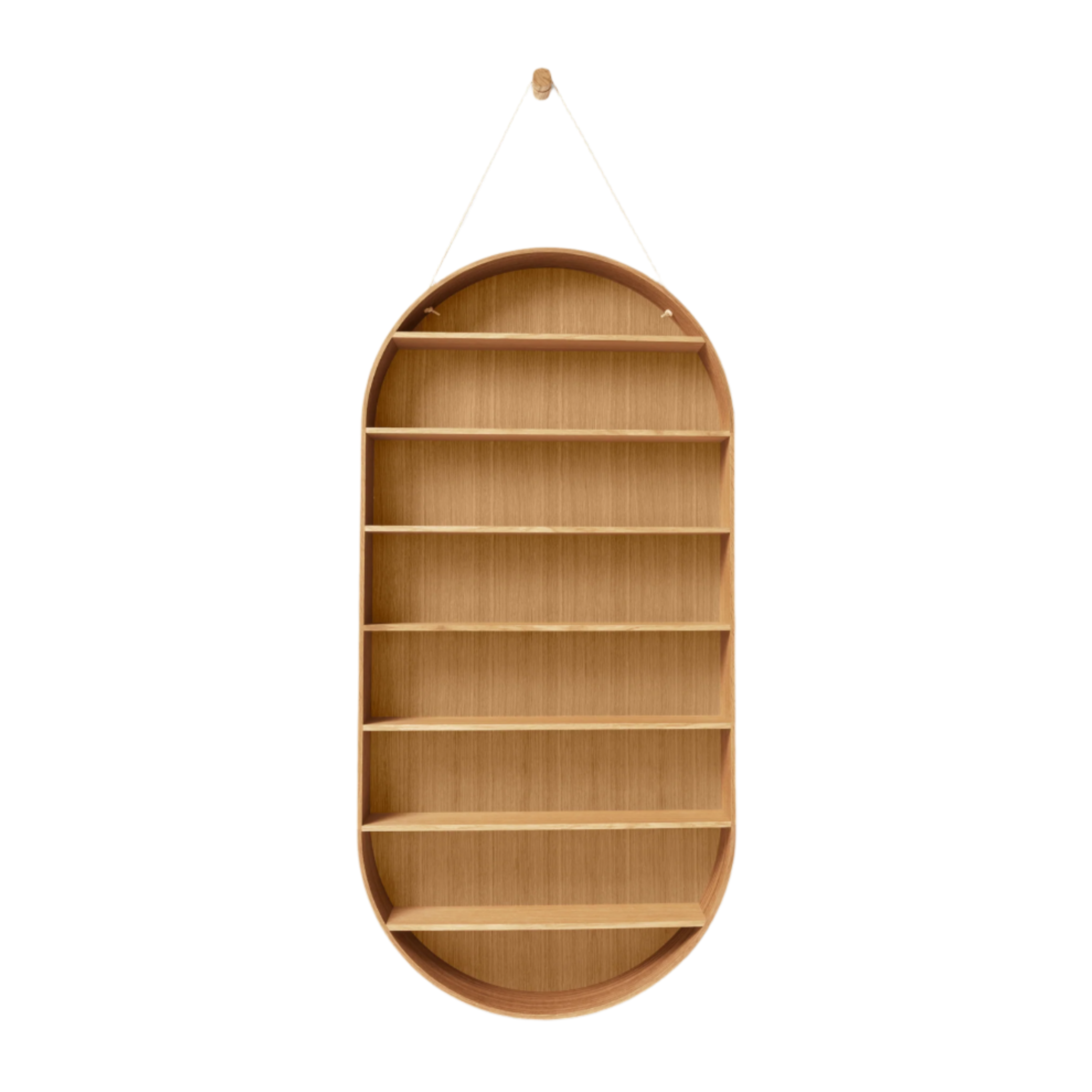 Półka wisząca OVAL DORM dąb olejowany