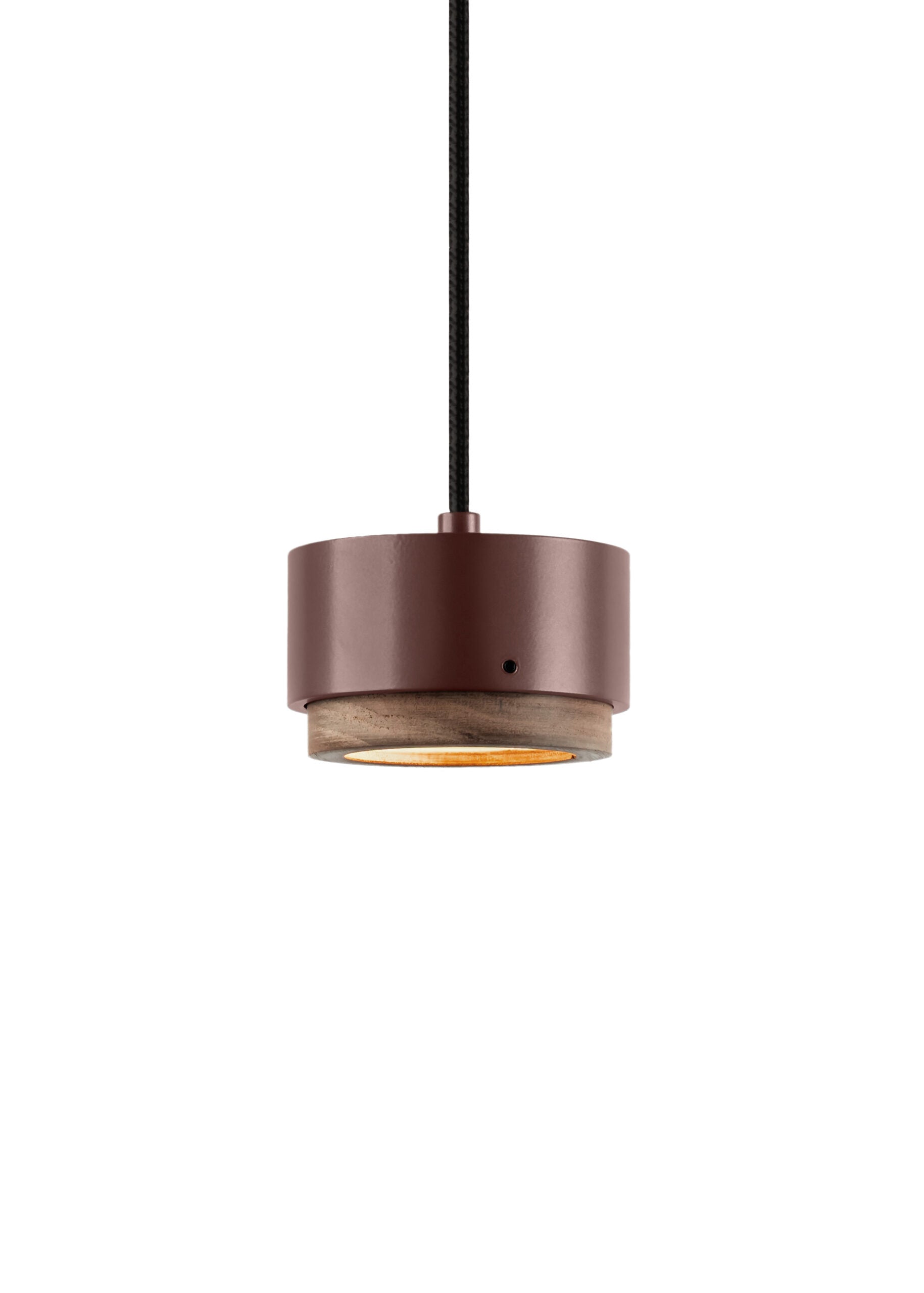 Lampa wisząca JUBI aluminium z drewnem orzechowym