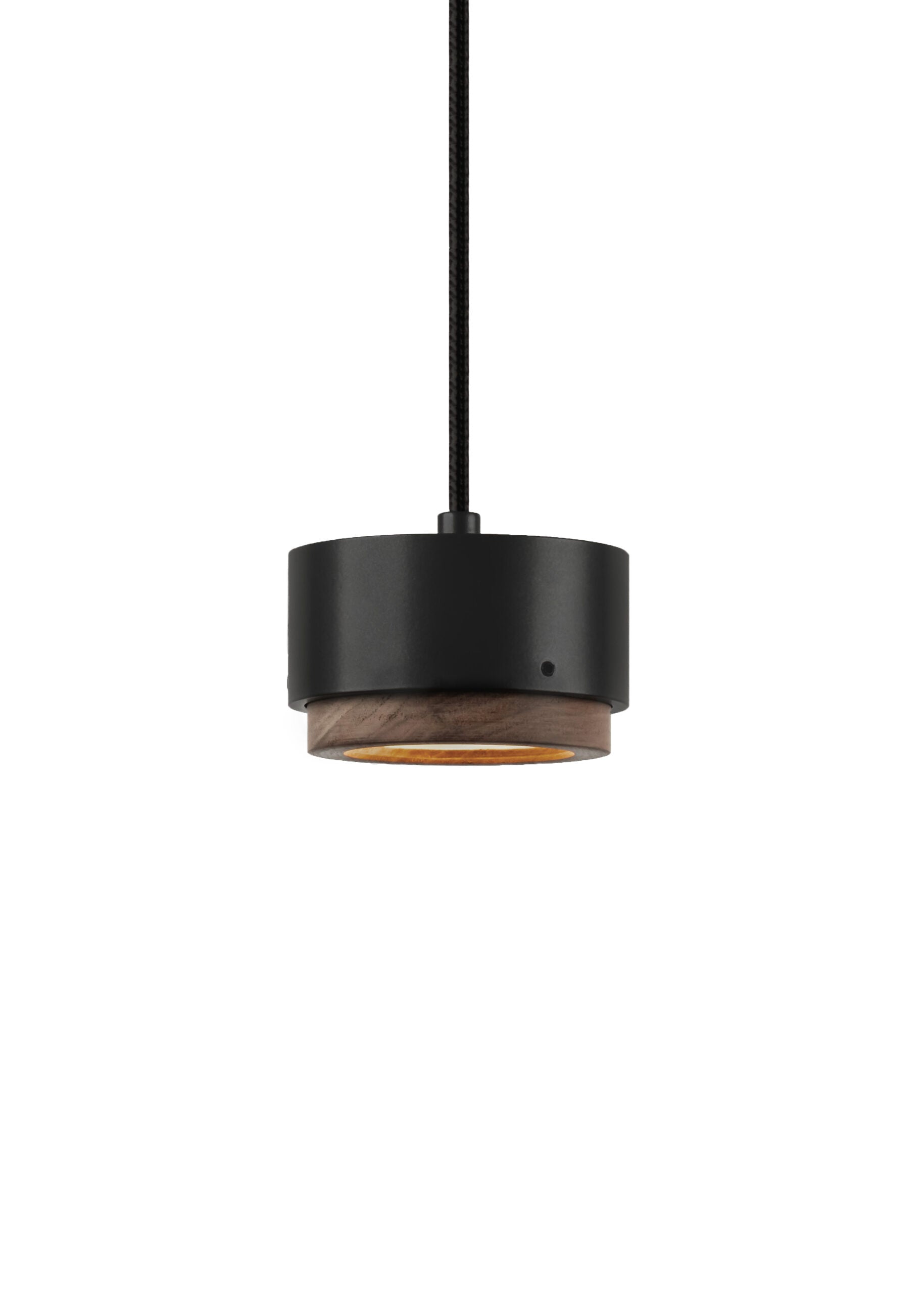 Lampa wisząca JUBI aluminium z drewnem orzechowym