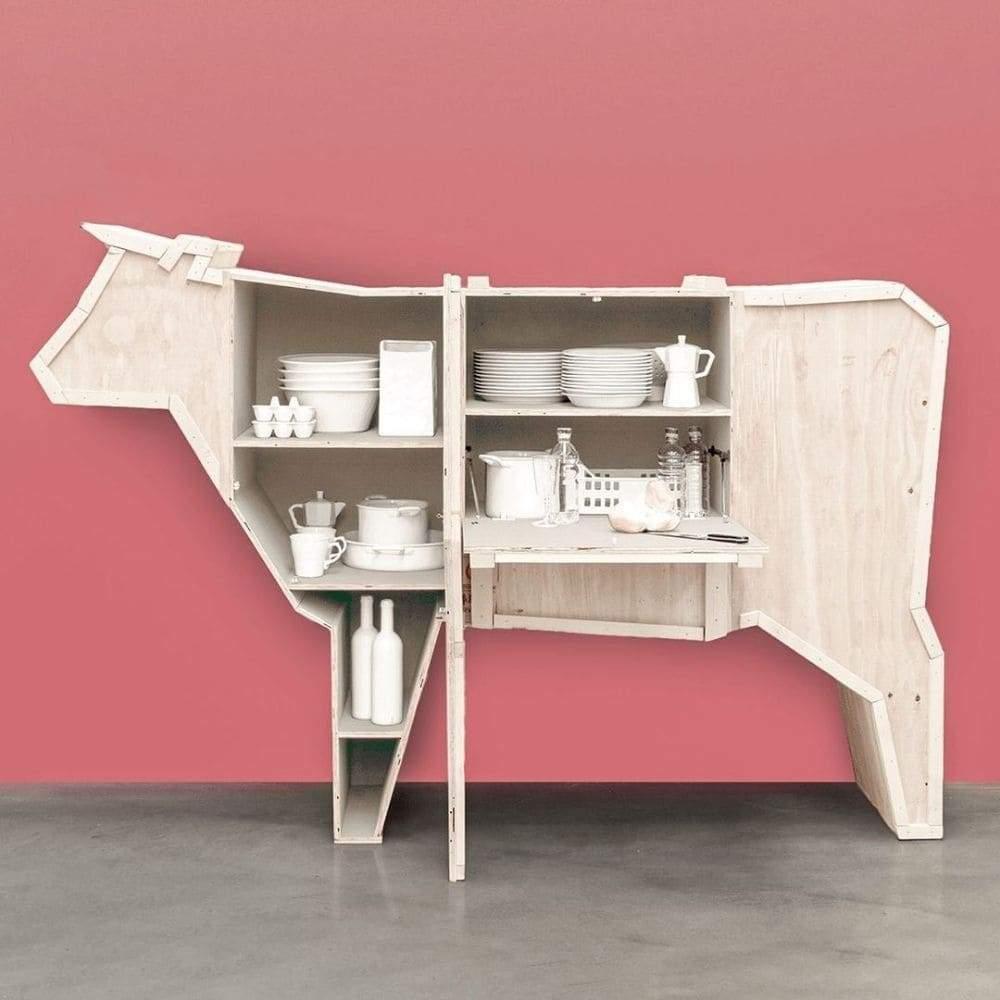 Komoda SENDING COW drewniany Seletti Eye on Design