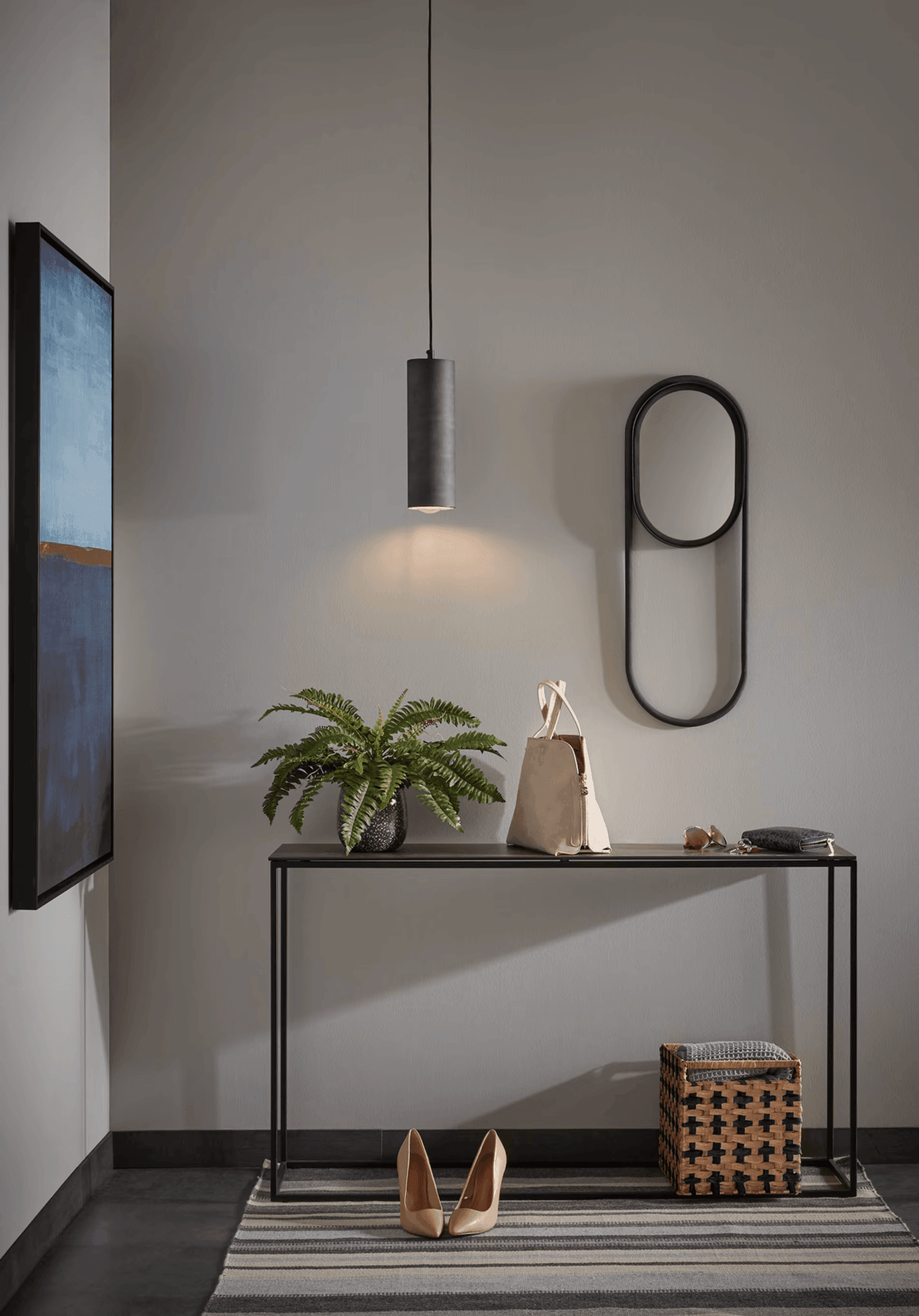 Konsola REWENA brązowa ceramika La Forma Eye on Design