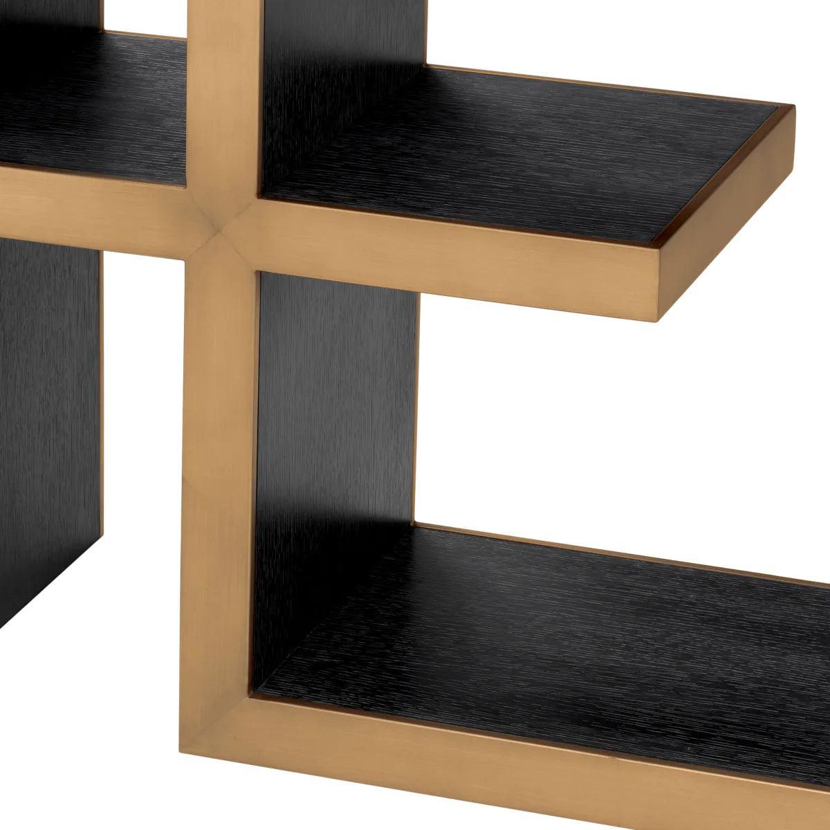 Konsola THEODIS antracytowy z mosiężnym wykończeniem Eichholtz Eye on Design