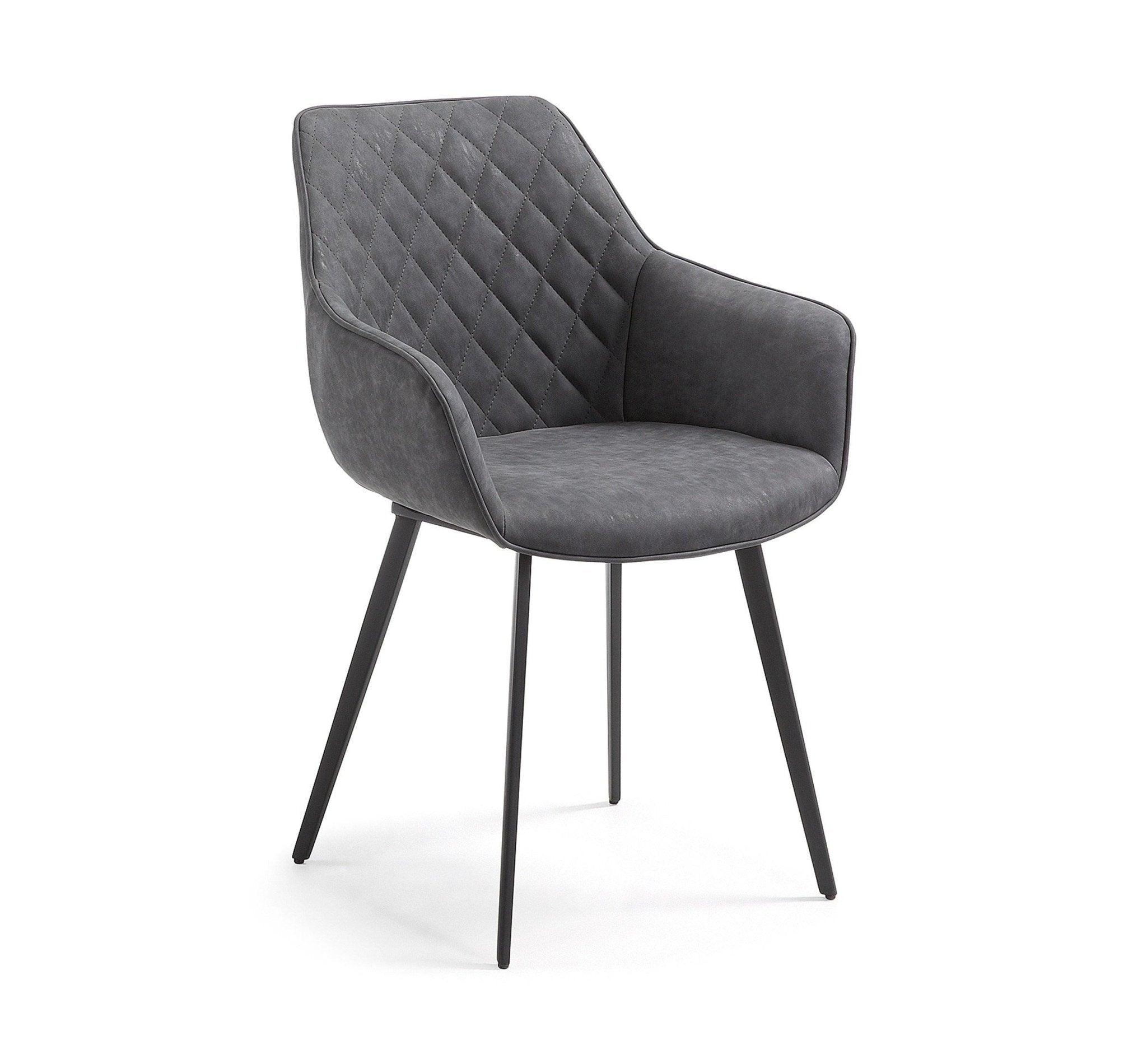 Krzesło AMIRA ciemnoszara ekoskóra La Forma Eye on Design