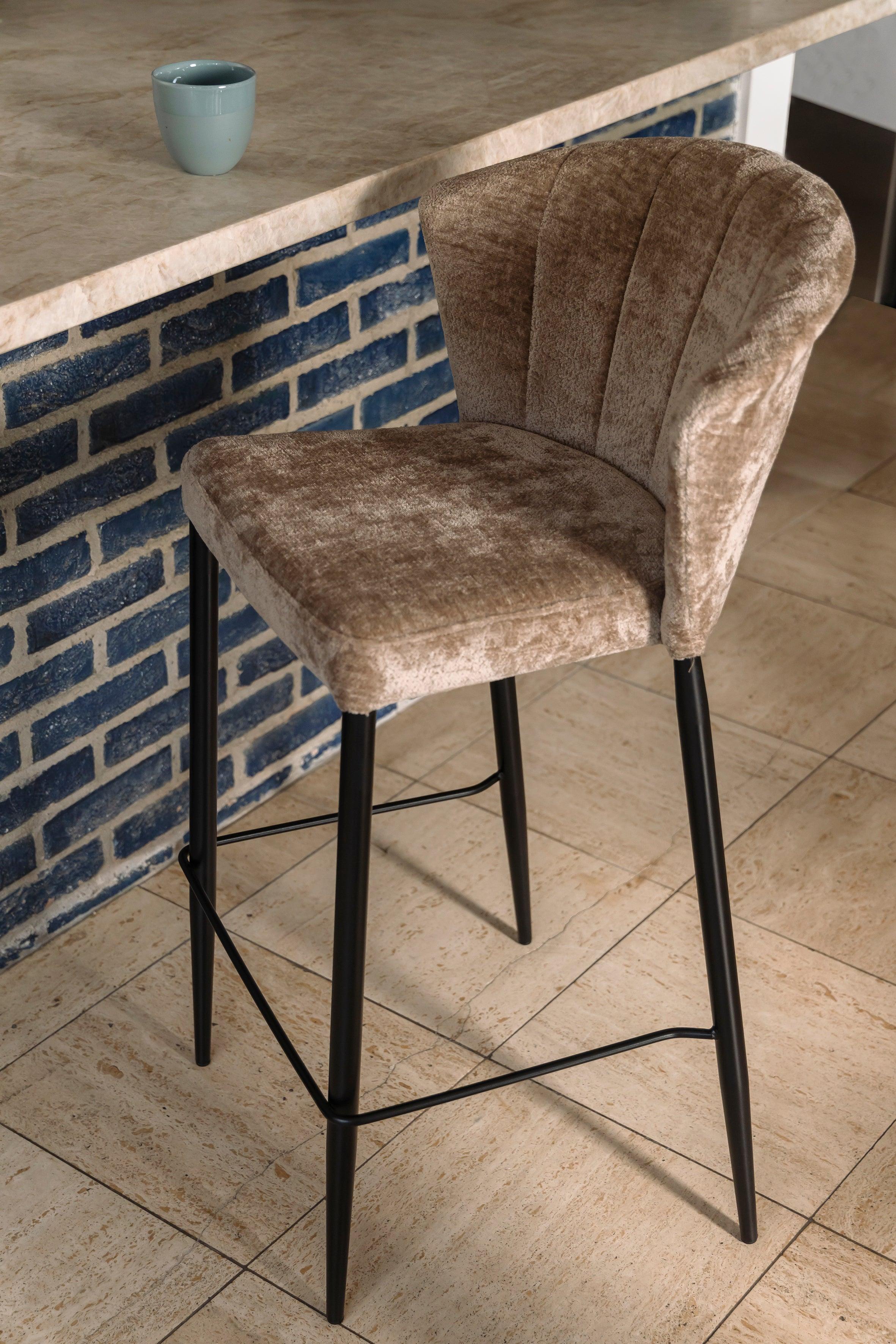 Georgia Stool Counter Beige Dutchbone Eye on Design