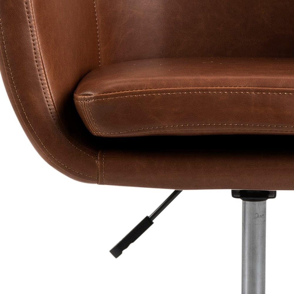 Krzesło biurowe MILAS brandy ekoskóra Actona Eye on Design