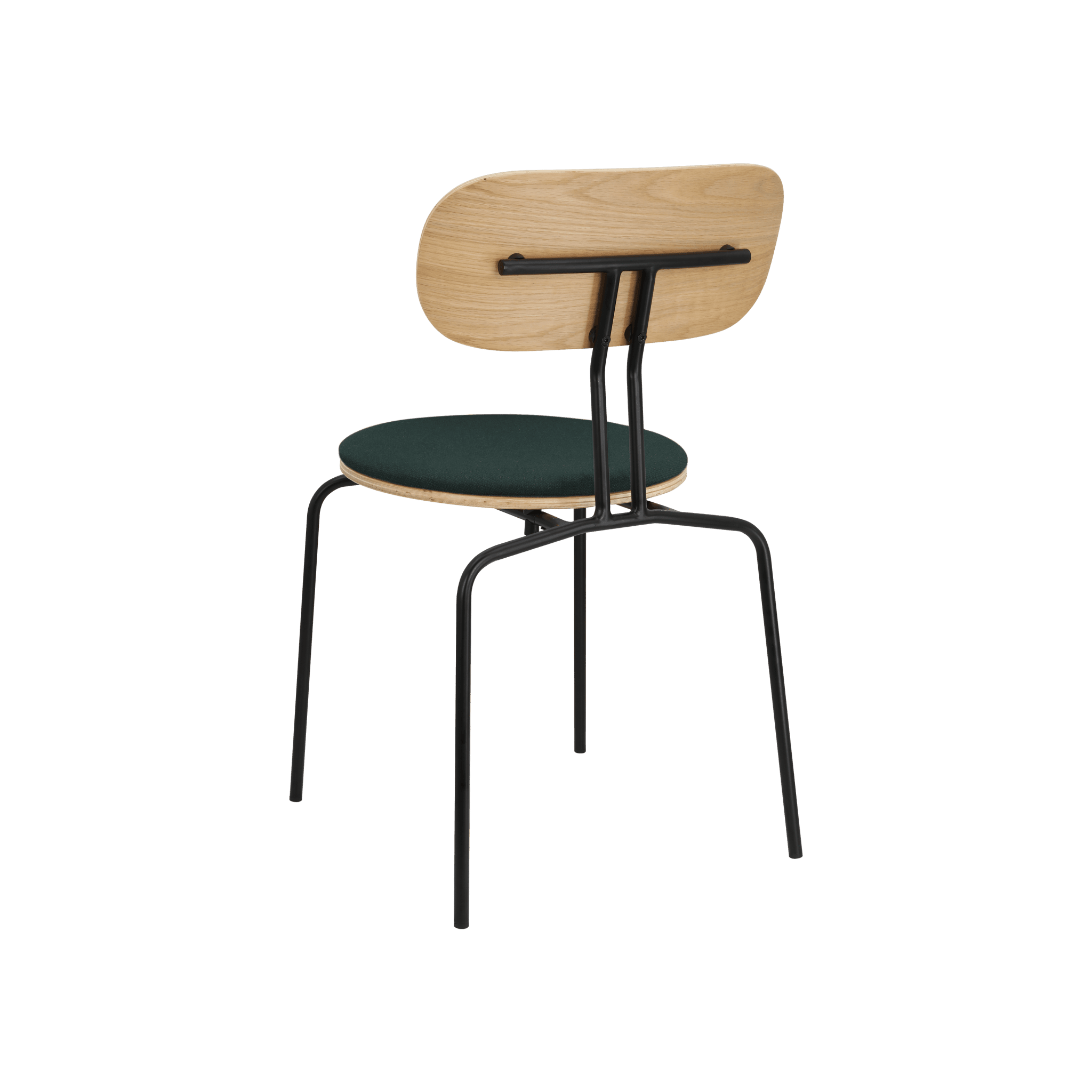 Krzesło CURIOUS butelkowa zieleń z czarną podstawą UMAGE Eye on Design