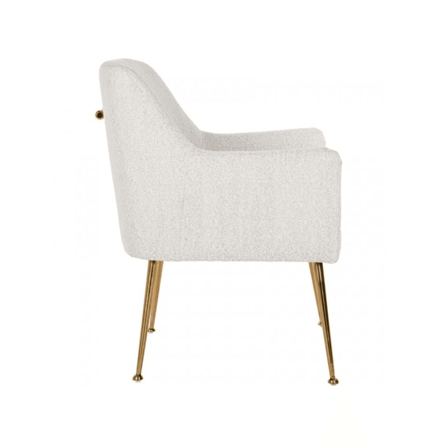 Krzesło HARPER biały bouclé Richmond Interiors Eye on Design