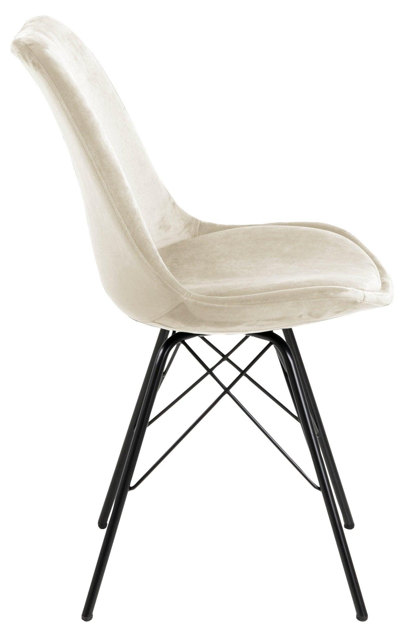 Krzesło NILS beżowy z czarną podstawą Home Essentials Eye on Design