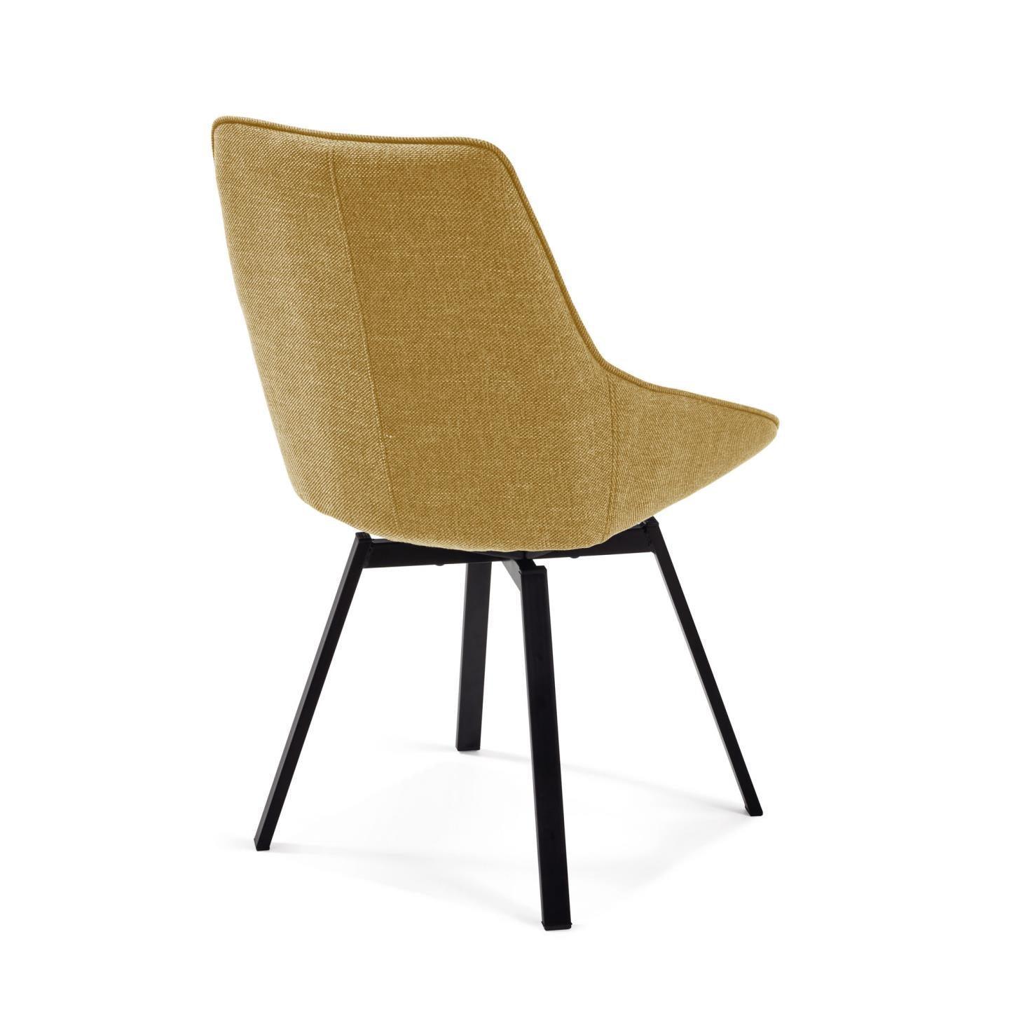 Krzesło obrotowe JENNA musztardowy La Forma Eye on Design