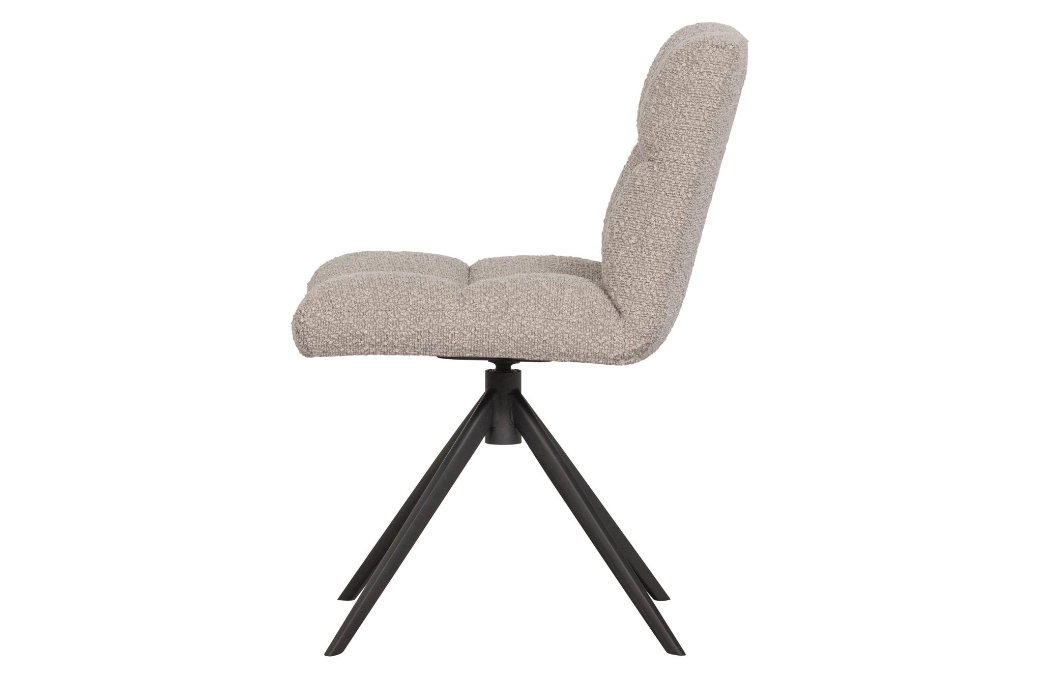 Krzesło obrotowe VINNY boucle piaskowy Woood Exclusive Eye on Design