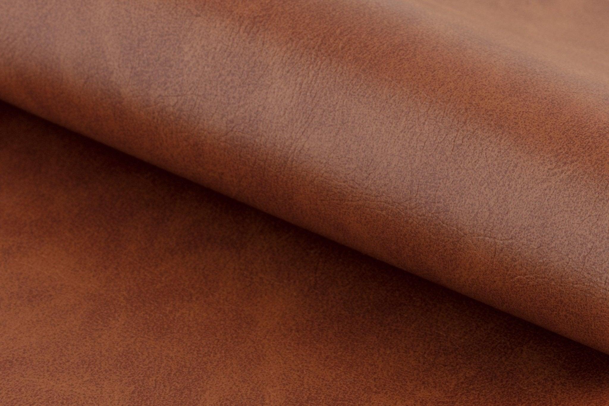 Krzesło skórzane BJORN brandy z czarną podstawą Home Essentials Eye on Design